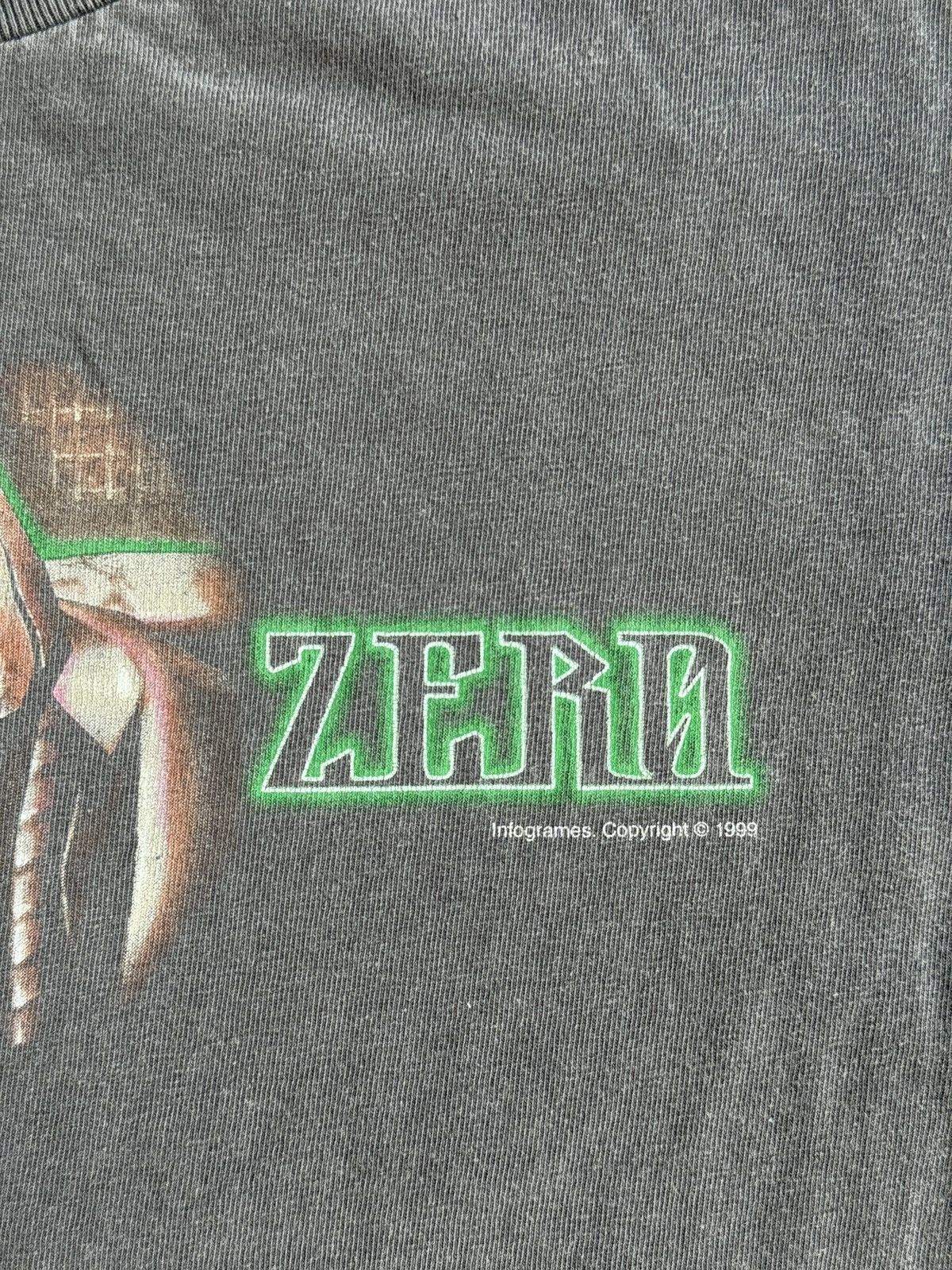 Vintage *RARE* 1999 90s VINTAGE SLAVE ZERO VIDEO GAME PROMO TEE Size US L / EU 52-54 / 3 - 3 Thumbnail
