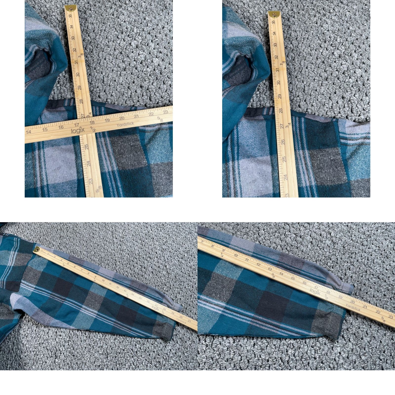 Vintage Surf Style Flannel Hoodie Men’s Large Green Gray Plaid 90s Grunge Vintage Size US L / EU 52-54 / 3 - 8 Thumbnail
