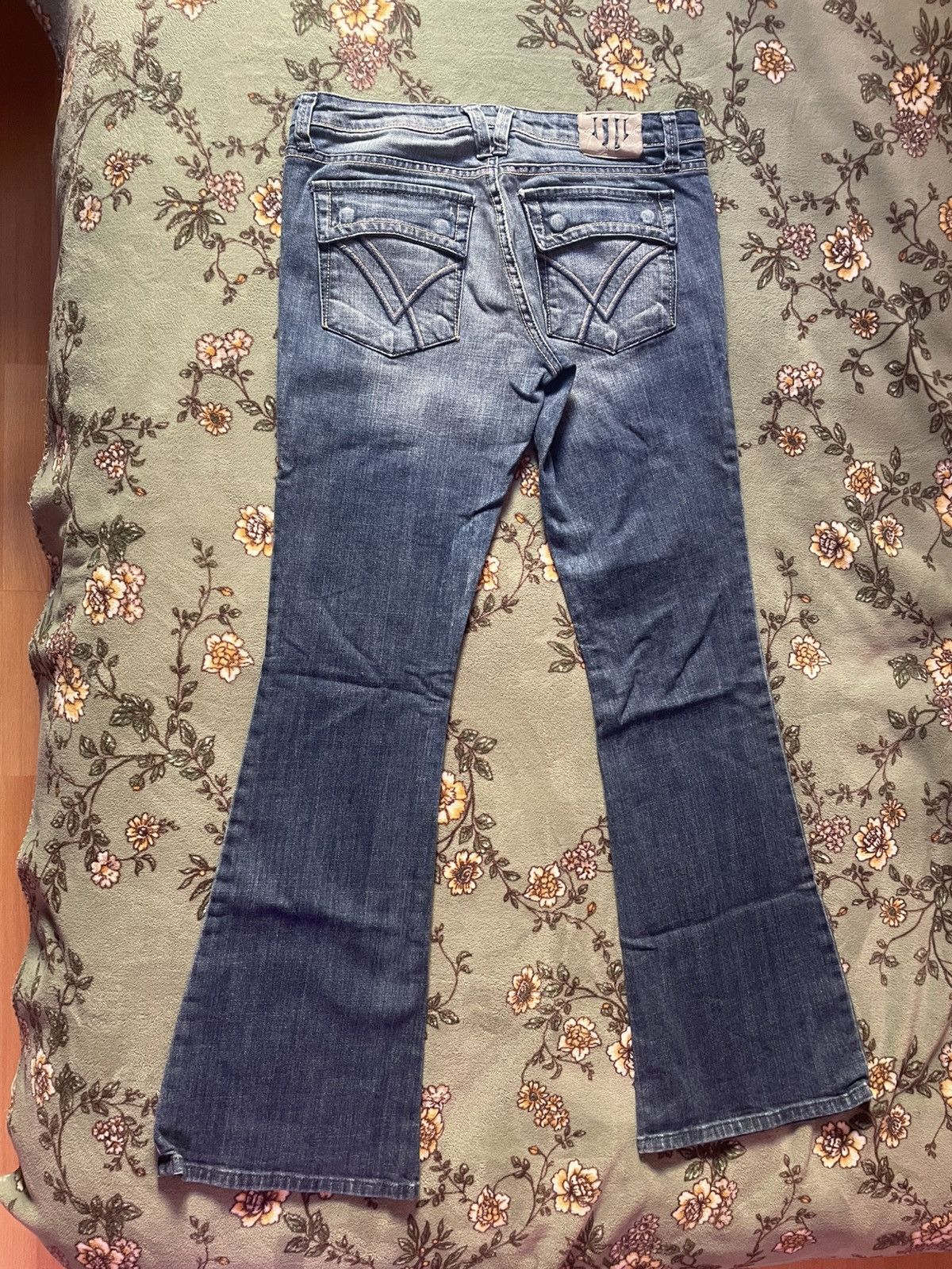 William Rast William Rast Belle Flare Jeans – Light Wash Distressed Denim Size US 33 - 2 Thumbnail