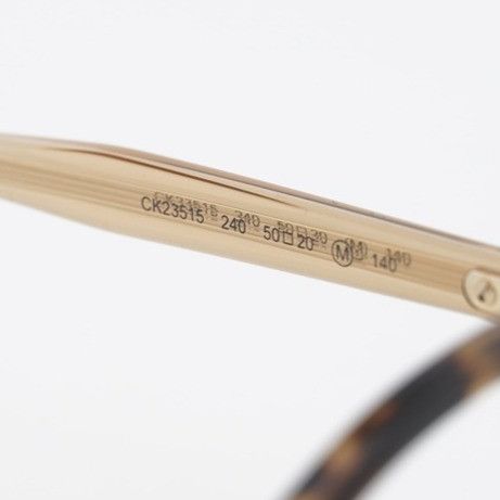 Calvin Klein Calvin Klein CK23515 240 Eyeglasses Havana/Light Brown 50mm Size ONE SIZE - 9 Thumbnail