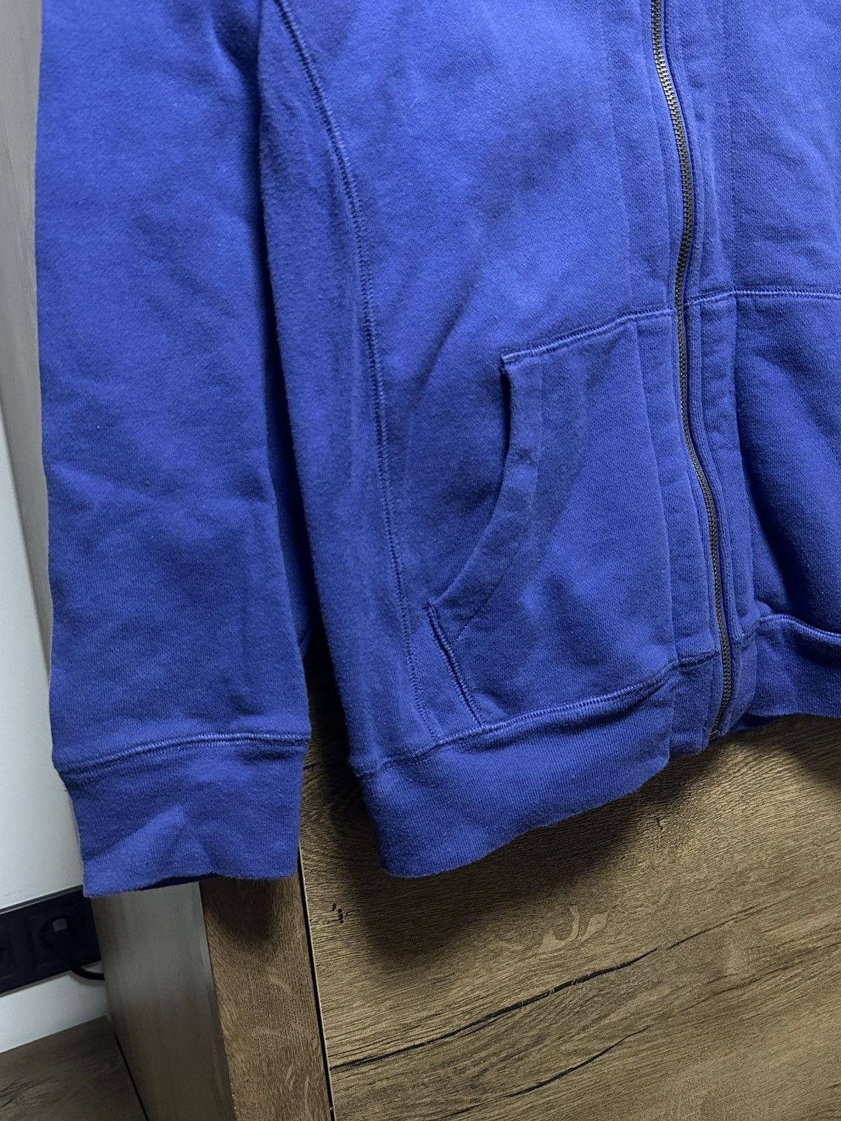 Polo Ralph Lauren × Vintage Vintage 90’s Polo Ralph Lauren Pirate Skull Blue Zip Hoodie Size US S / EU 44-46 / 1 - 6 Thumbnail