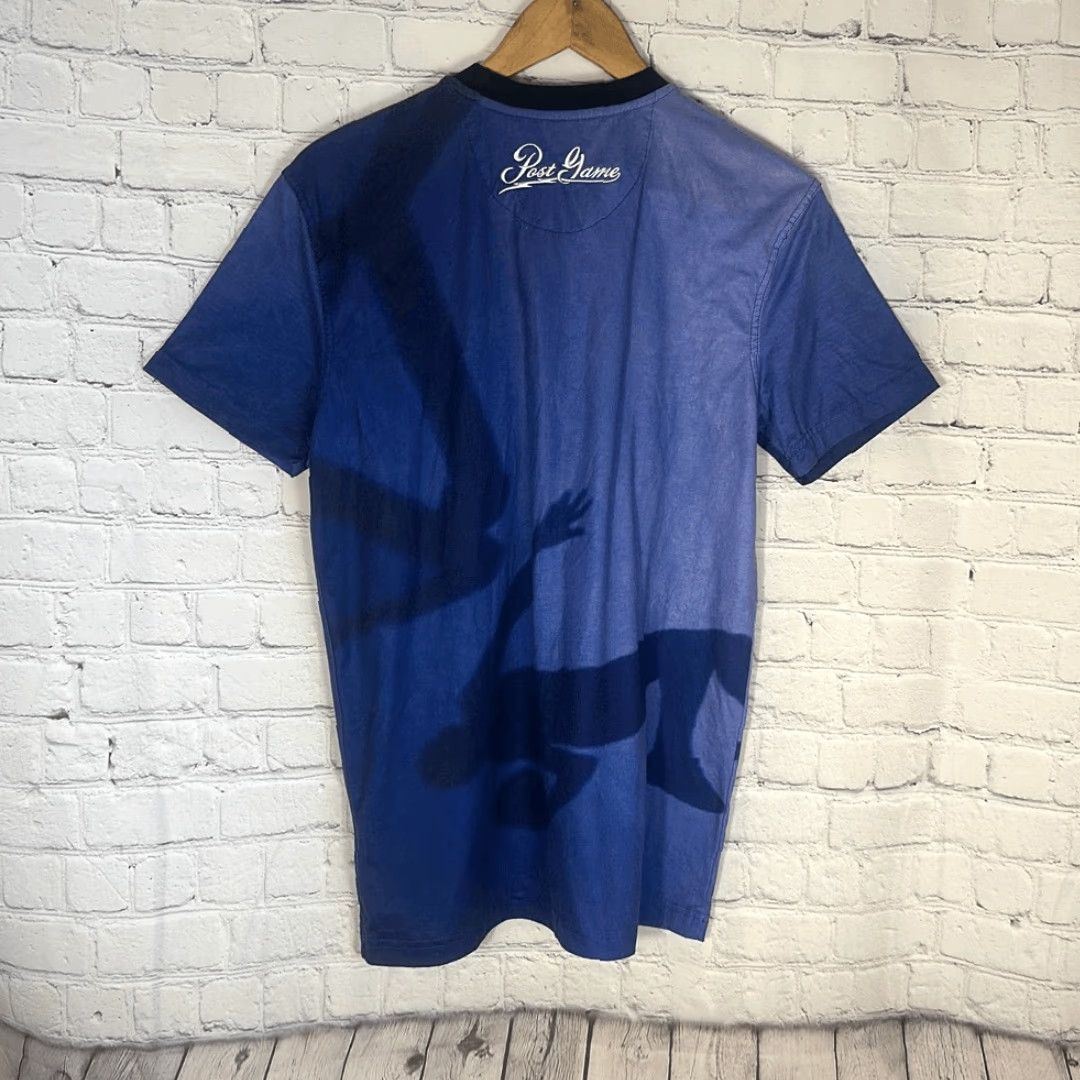 Jordan Brand VINTAGE Post Game Shirt Men S Blue Michael Jordan Dunk All Over Print Small Size US S / EU 44-46 / 1 - 6 Thumbnail
