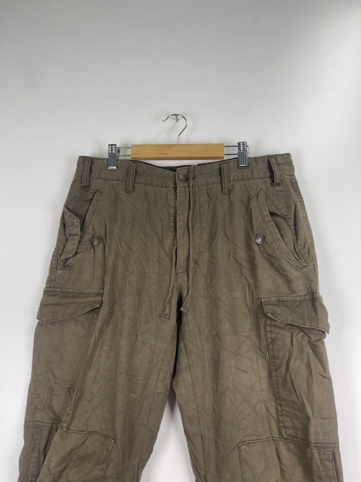 Global Work × Japanese Brand × Vintage Vintage Global Work Cargo Pant Size US 32 / EU 48 - 6 Thumbnail