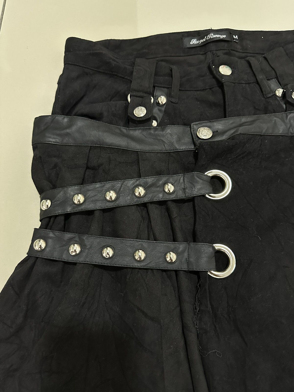 Japanese Brand Sex Pot Revenge Punk Pant Design Bondage Style Attc Skirt Size US 30 / EU 46 - 10 Thumbnail