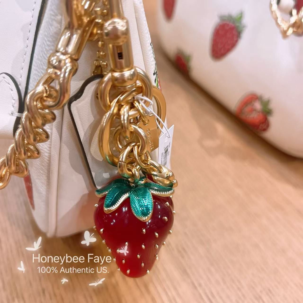 Coach Strawberry Bag Charm CAO50 Size ONE SIZE - 3 Thumbnail