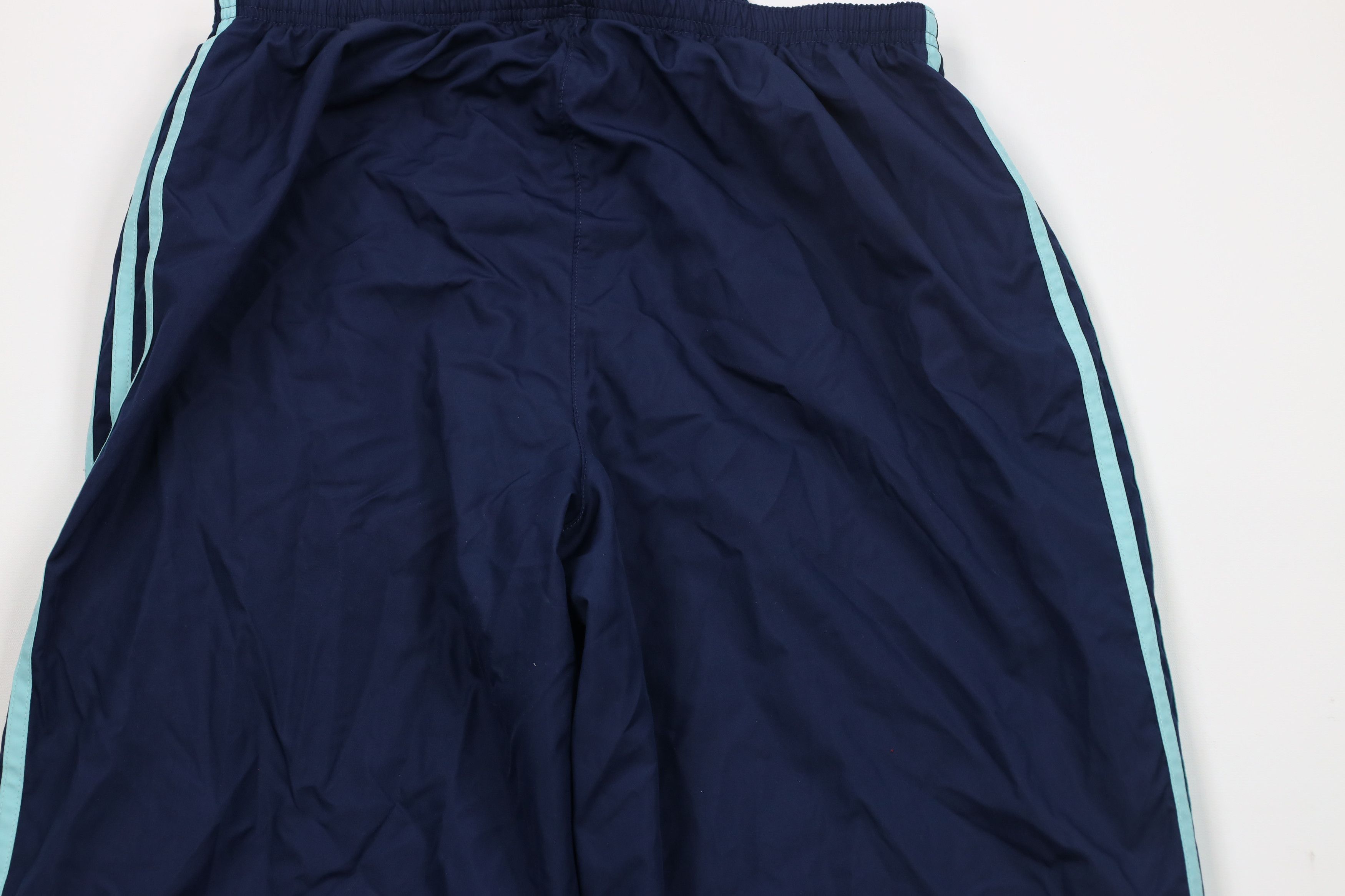 Adidas × Vintage Vintage Y2K Adidas Striped Babydoll Wide Leg Pants Blue Size 30" / US 8 / IT 44 - 10 Thumbnail