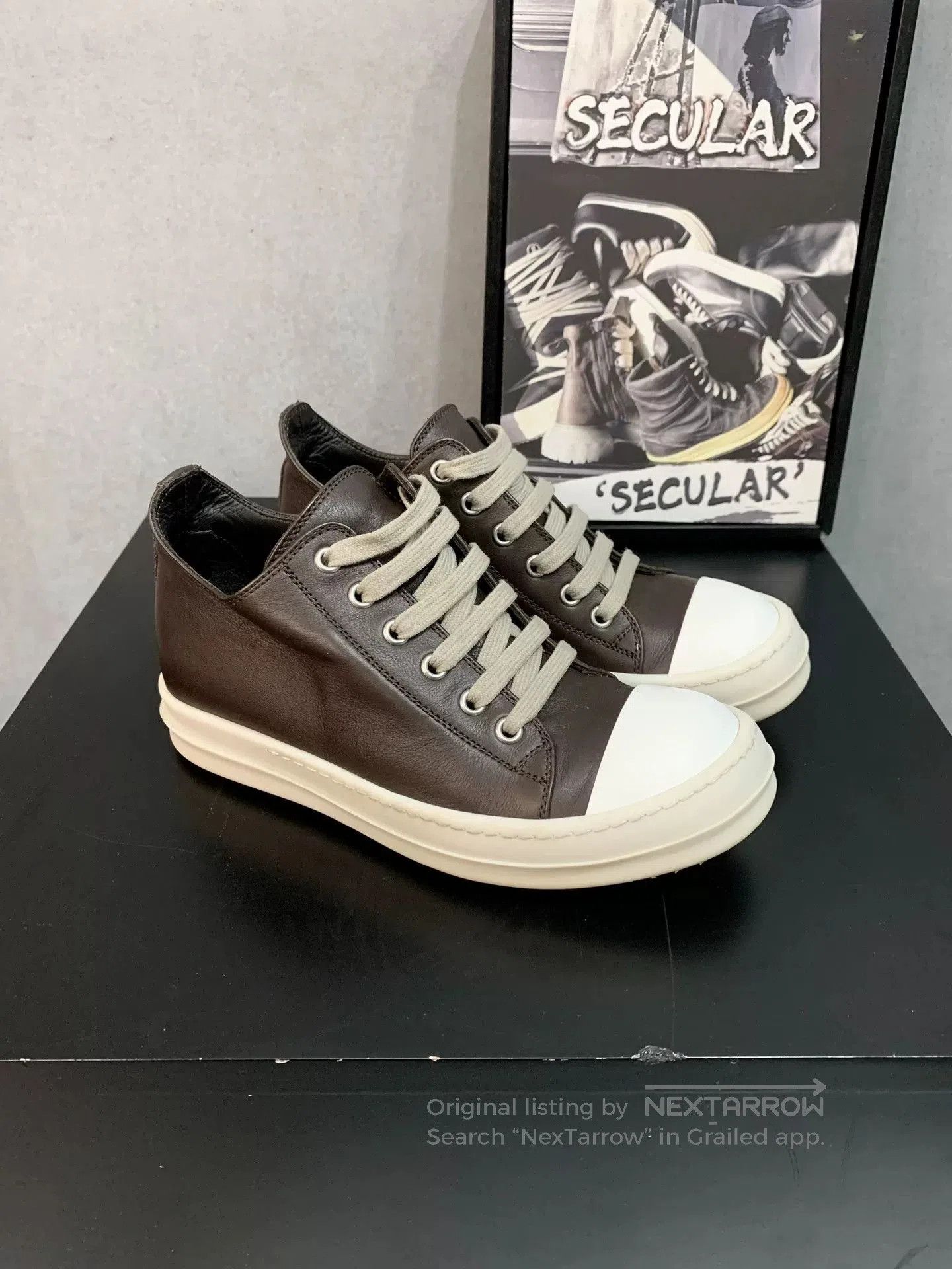 Rick Owens Rick Owens Leather Low. Size US 4 / IT 34 - 2 Thumbnail