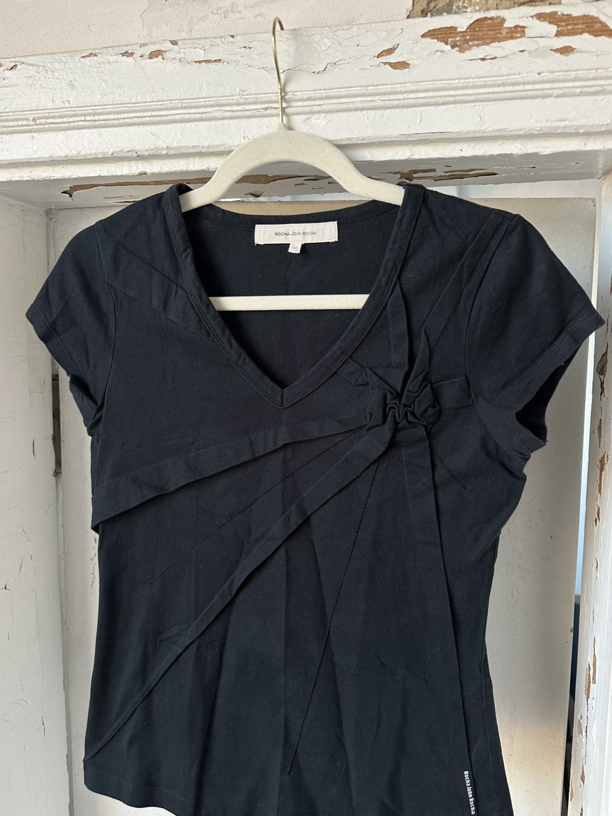If Six Was Nine Vintage Black Top Size L / US 10 / IT 46 - 2 Thumbnail
