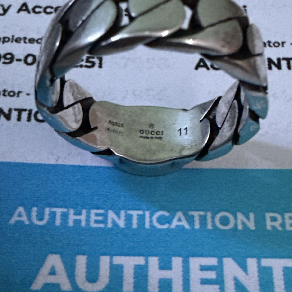 Gucci Connect G gucci silver ring size 5.5 Size ONE SIZE - 5 Thumbnail