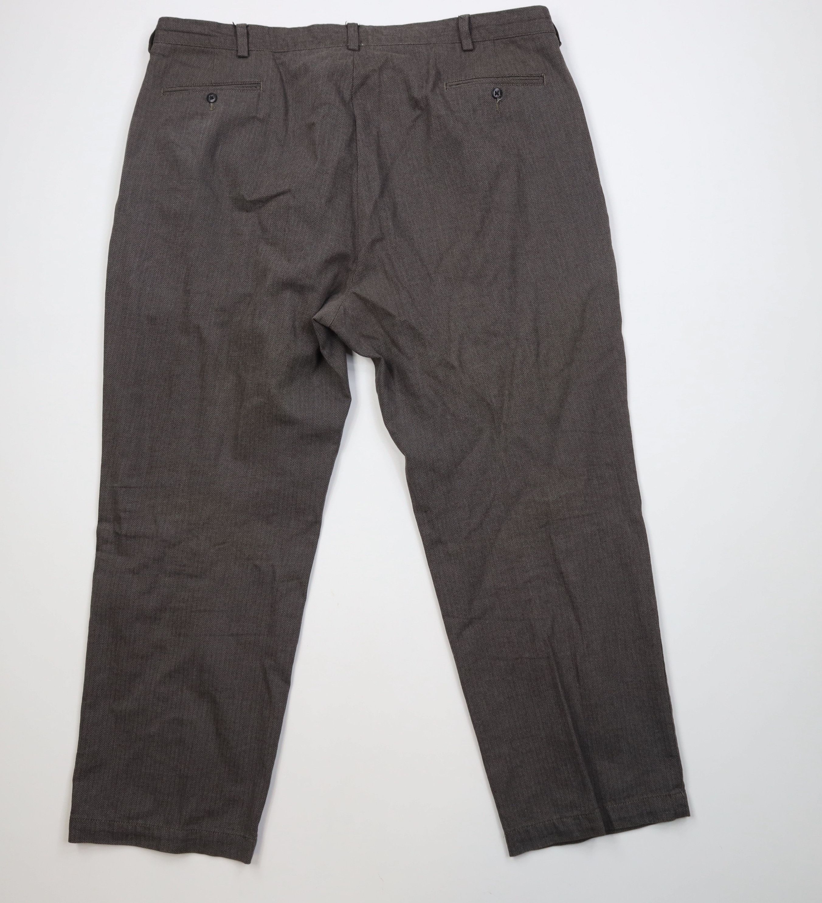 Polo Ralph Lauren Vintage 90s Ralph Lauren Herringbone Wide Leg Chino Pants Size US 42 / EU 58 - 11 Thumbnail