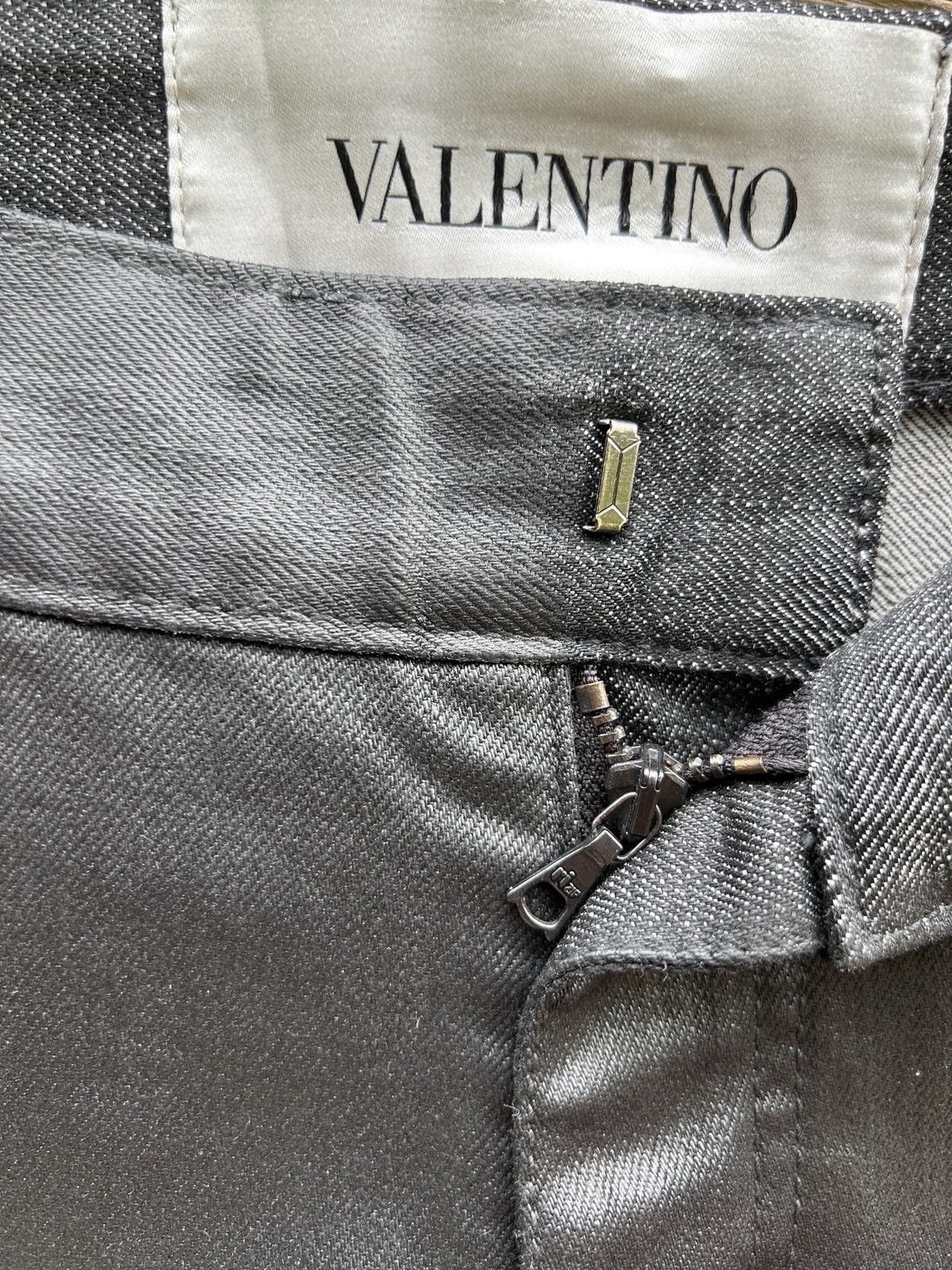 Valentino BNWT Valentino Leather Style Denim Mom Jeans Black Size 28" / US 6 / IT 42 - 6 Thumbnail