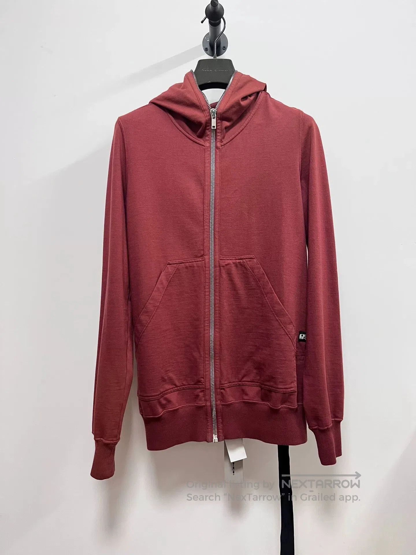Rick Owens Rick Owens Dark Cherry Zip Hoodie Size S. Size US S / EU 44-46 / 1 - 1 Thumbnail