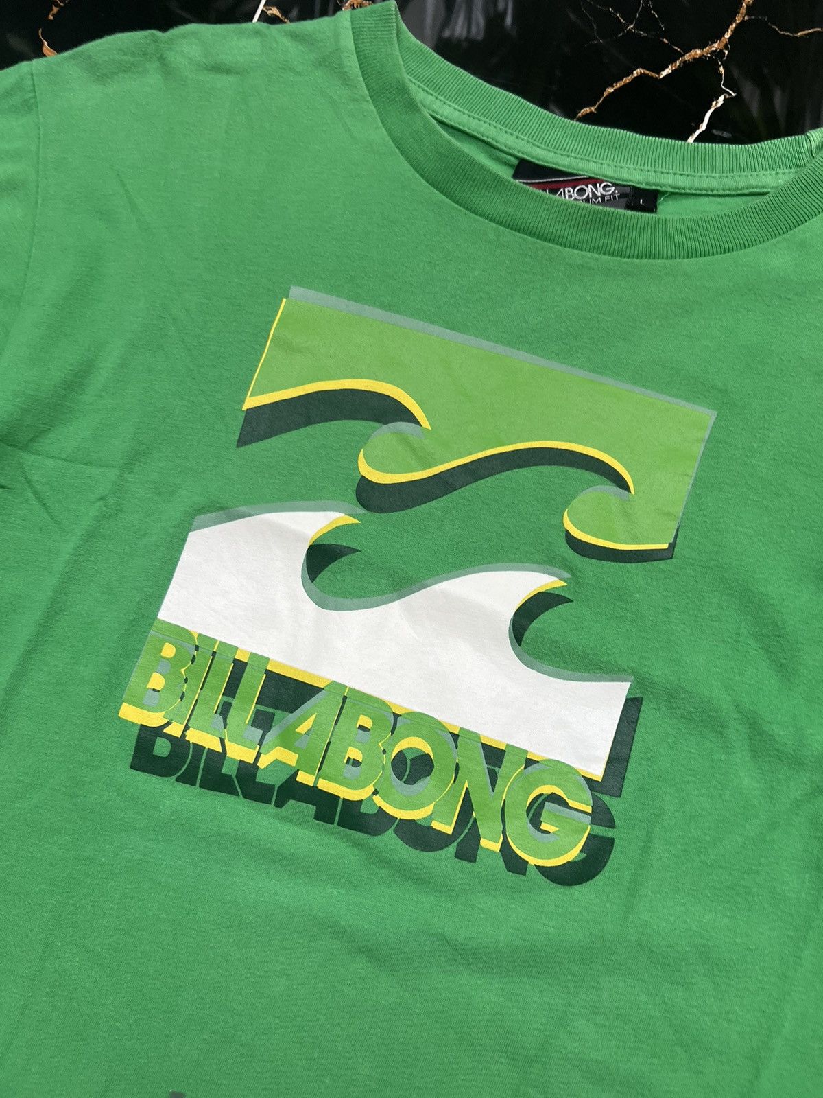 Billabong × Vintage 90’s BILLABONG RARE BIG LOGO Y2K TEE SURF Size US L / EU 52-54 / 3 - 4 Thumbnail