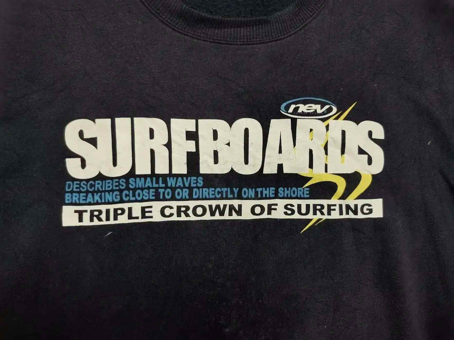 Vintage Vintage New Surf Boards Big Logo Sweatshirt Size US XXL / EU 58 / 5 - 2 Thumbnail