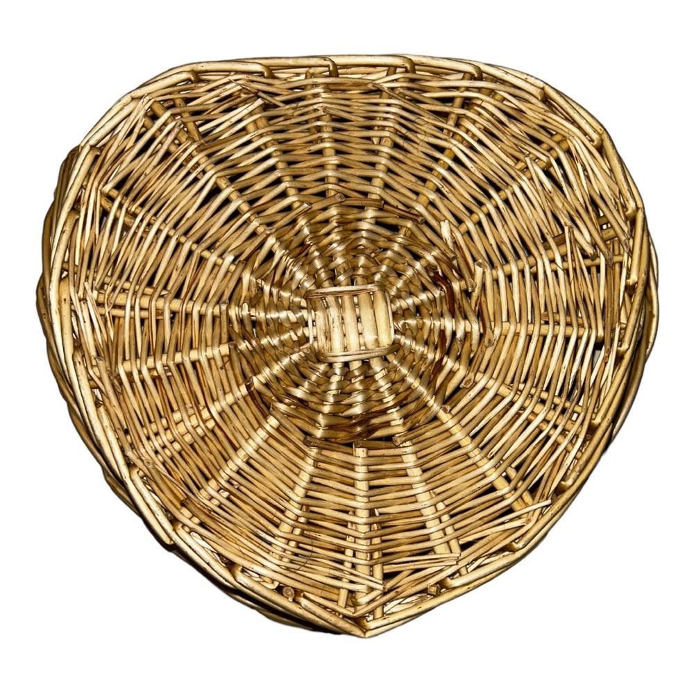 Designer Heart Shaped Wicker Basket Size ONE SIZE - 2 Thumbnail