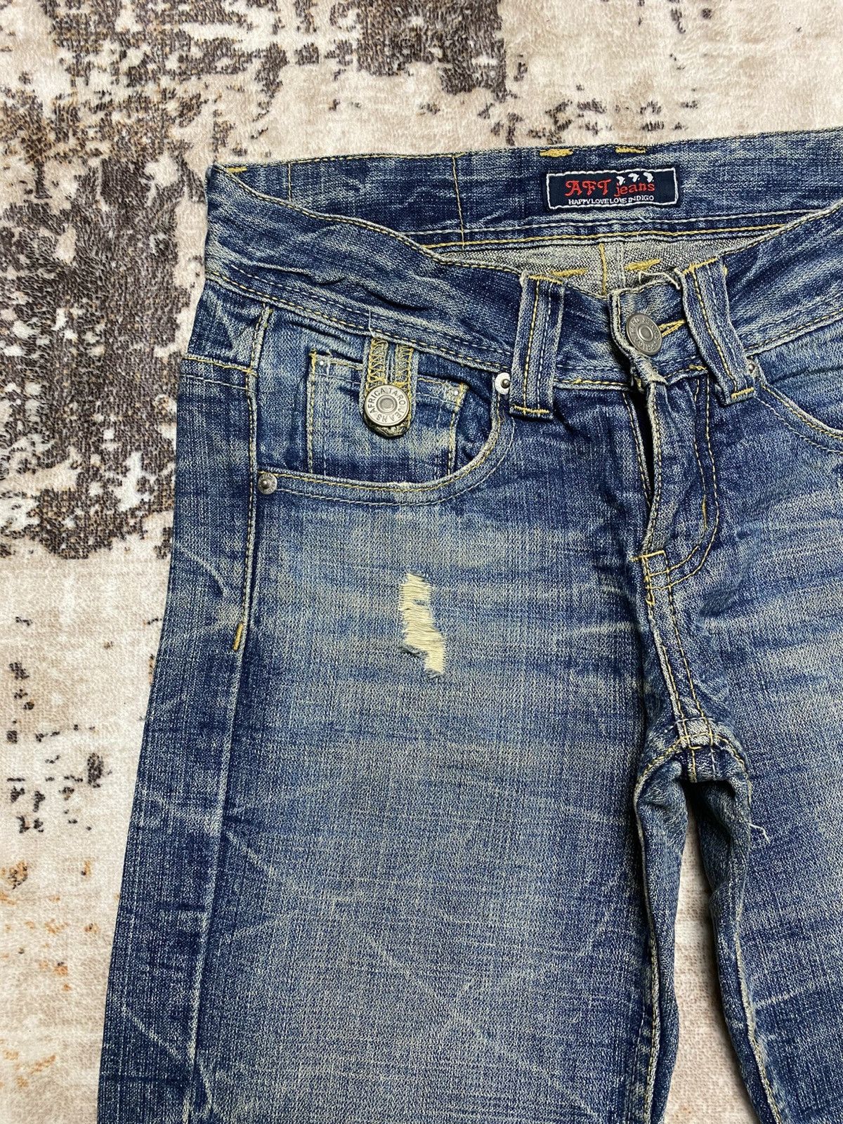 Hysteric Glamour Vintage Baggy Africa Taro Crack Mud Wash Size US 29 - 8 Thumbnail