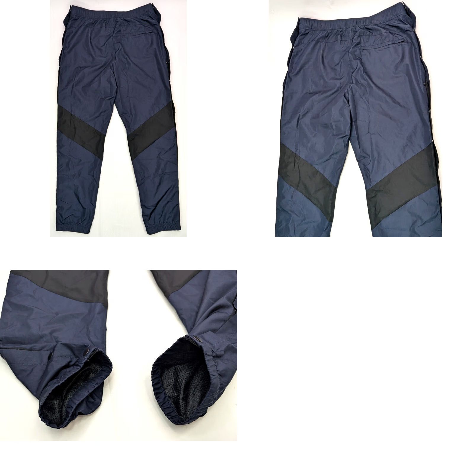American Eagle Outfitters American Eagle Outfitters AE Windbreaker Warm Up Pants Men MT Black Navy Side Button Jogger Athletic Inseam 28-31"} Size US 31 - 9 Thumbnail