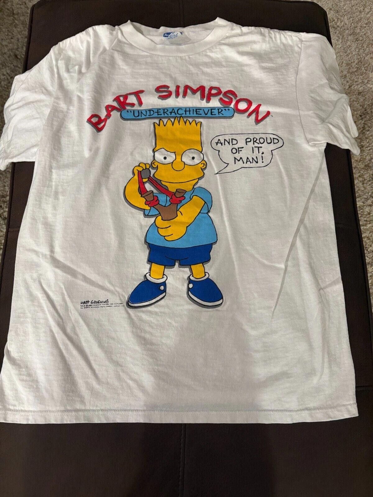 The Simpsons VINTAGE THE SIMPSONS LARGE UNDERACHIEVER T SHIRT Size US L / EU 52-54 / 3 - 1 Thumbnail