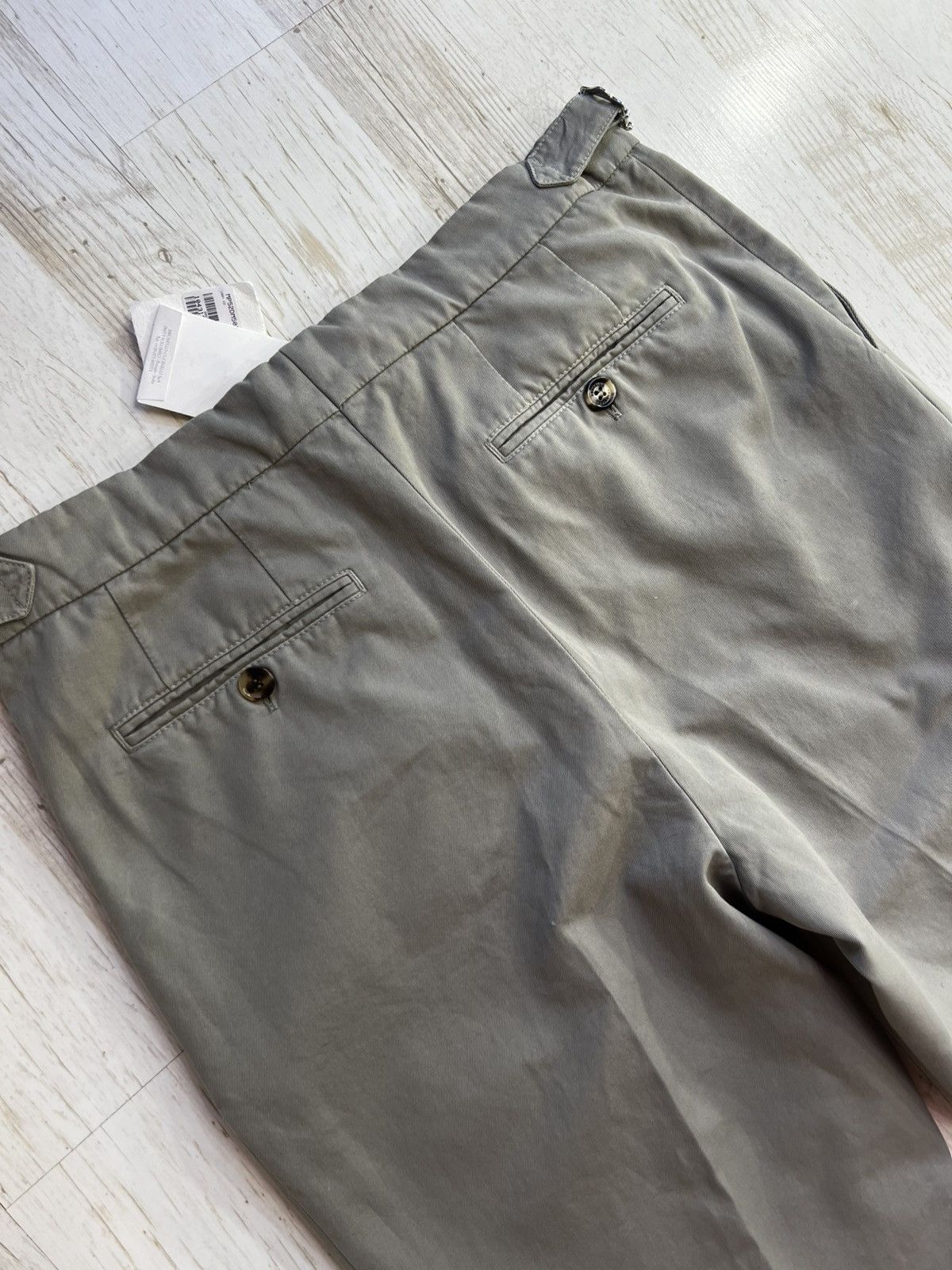 Brunello Cucinelli Brunello Cucinelli Twisted Cotton Gabardine Trousers Size US 38 / EU 54 - 12 Thumbnail