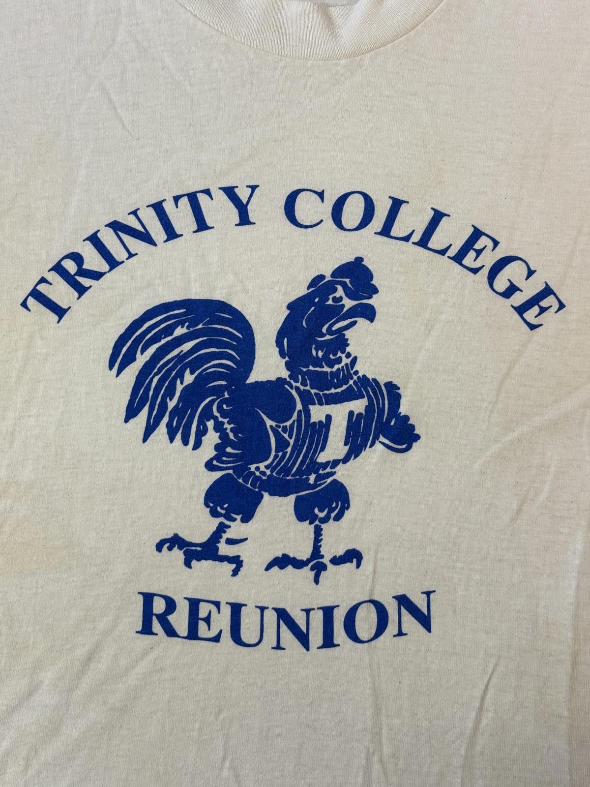 Fruit Of The Loom Vintage Trinity College T-shirt Reunion Bantam Mascot Tee -L Size US L / EU 52-54 / 3 - 3 Thumbnail