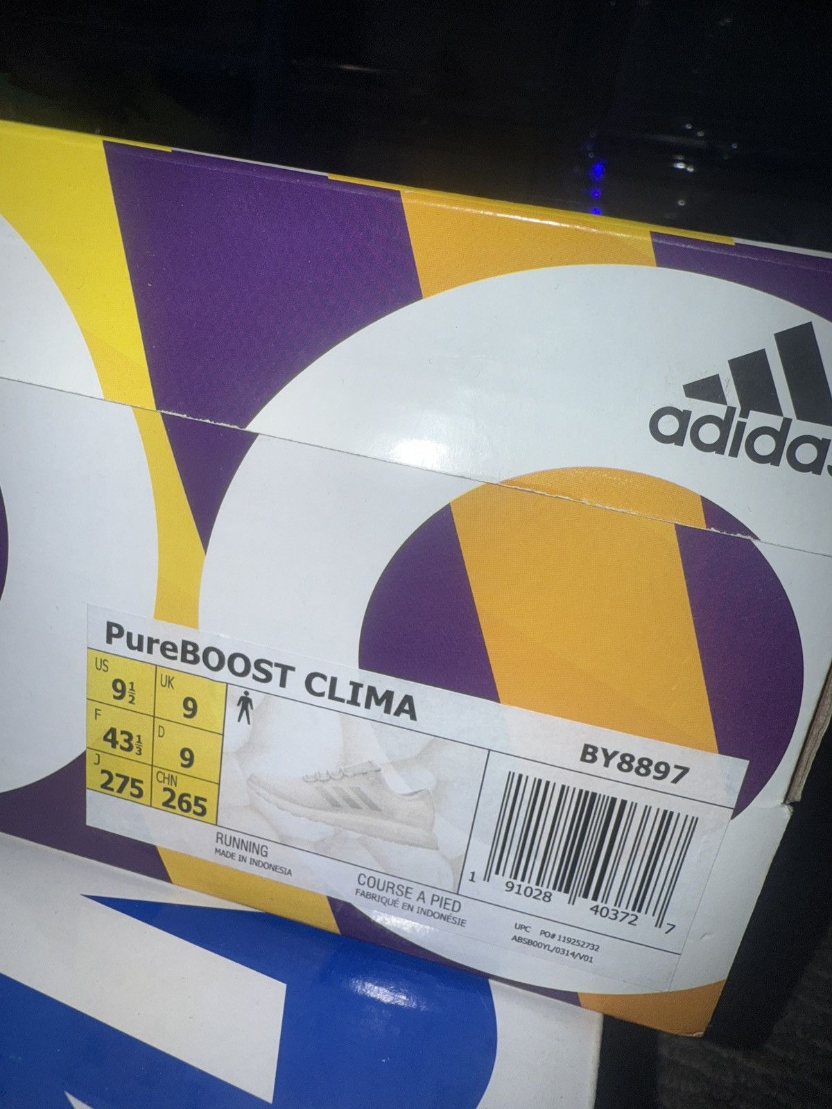 Adidas Triple white pureboosts clima Size US 9.5 / EU 42-43 - 8 Thumbnail