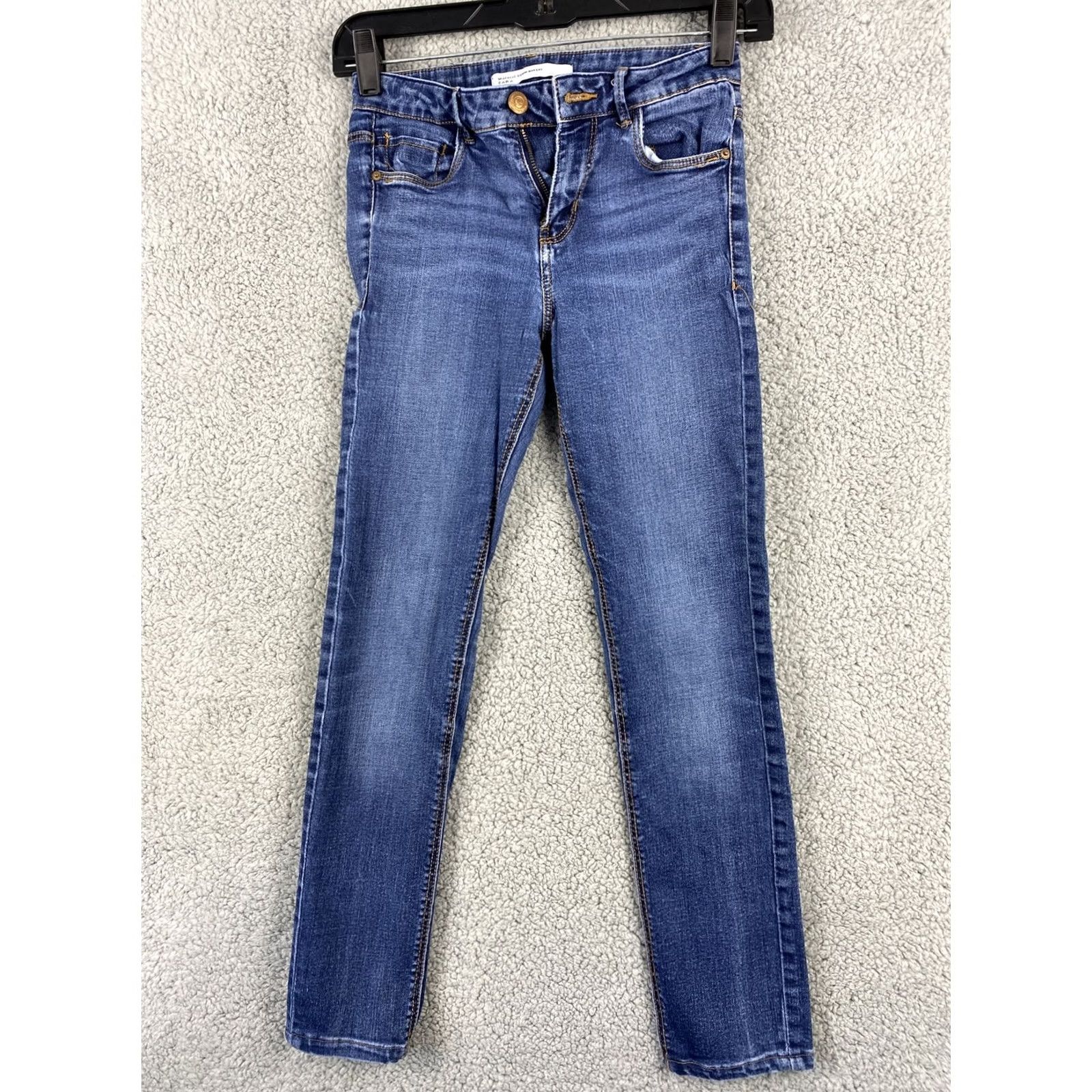 Zara Zara Jeans Skinny Ankle Women's Size 2 Dark Wash Denim Blue 5-Pocket Slim High Rise Cotton Blend Stretch Jeans Woman Regular 24in Inseam Value Size 26" / US 2 / IT 38 - 2 Thumbnail