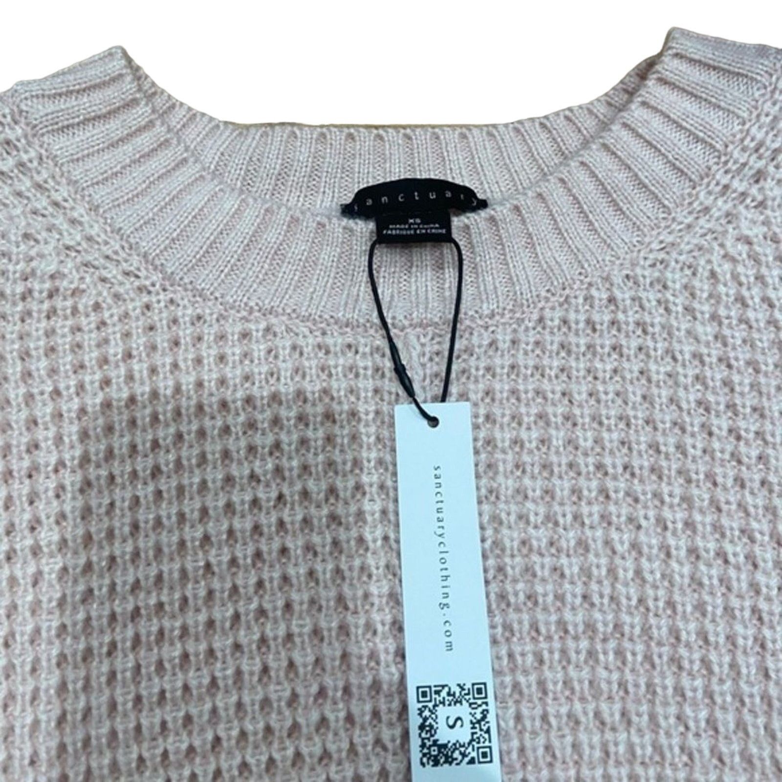 Sanctuary ANTHROPOLOGIE Women's Lilac Telluride Knit Sweater Sz XS Size XS / US 0-2 / IT 36-38 - 4 Thumbnail