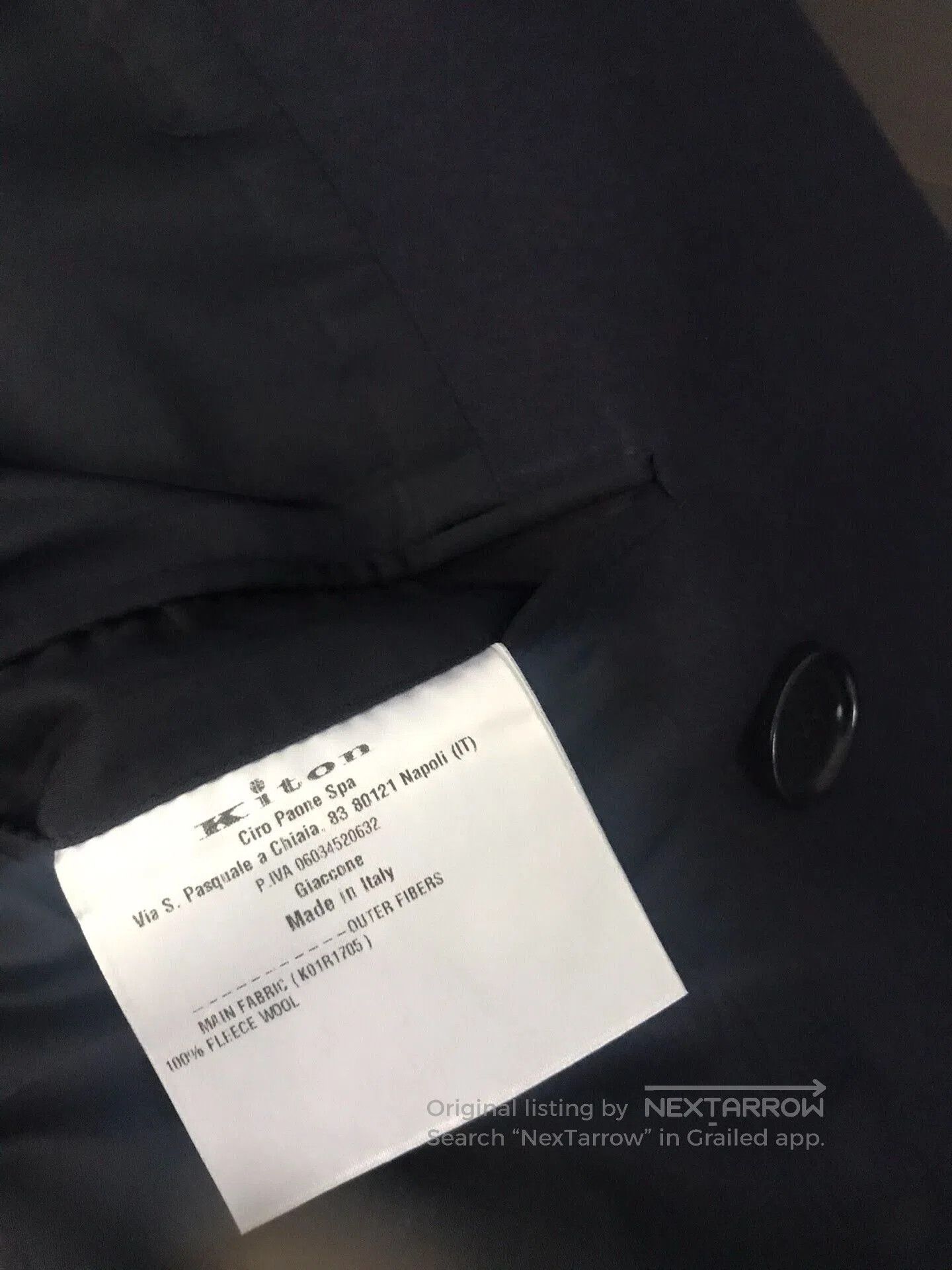 Ermenegildo Zegna luxury navy wool coat for men. Size US L / EU 52-54 / 3 - 9 Thumbnail