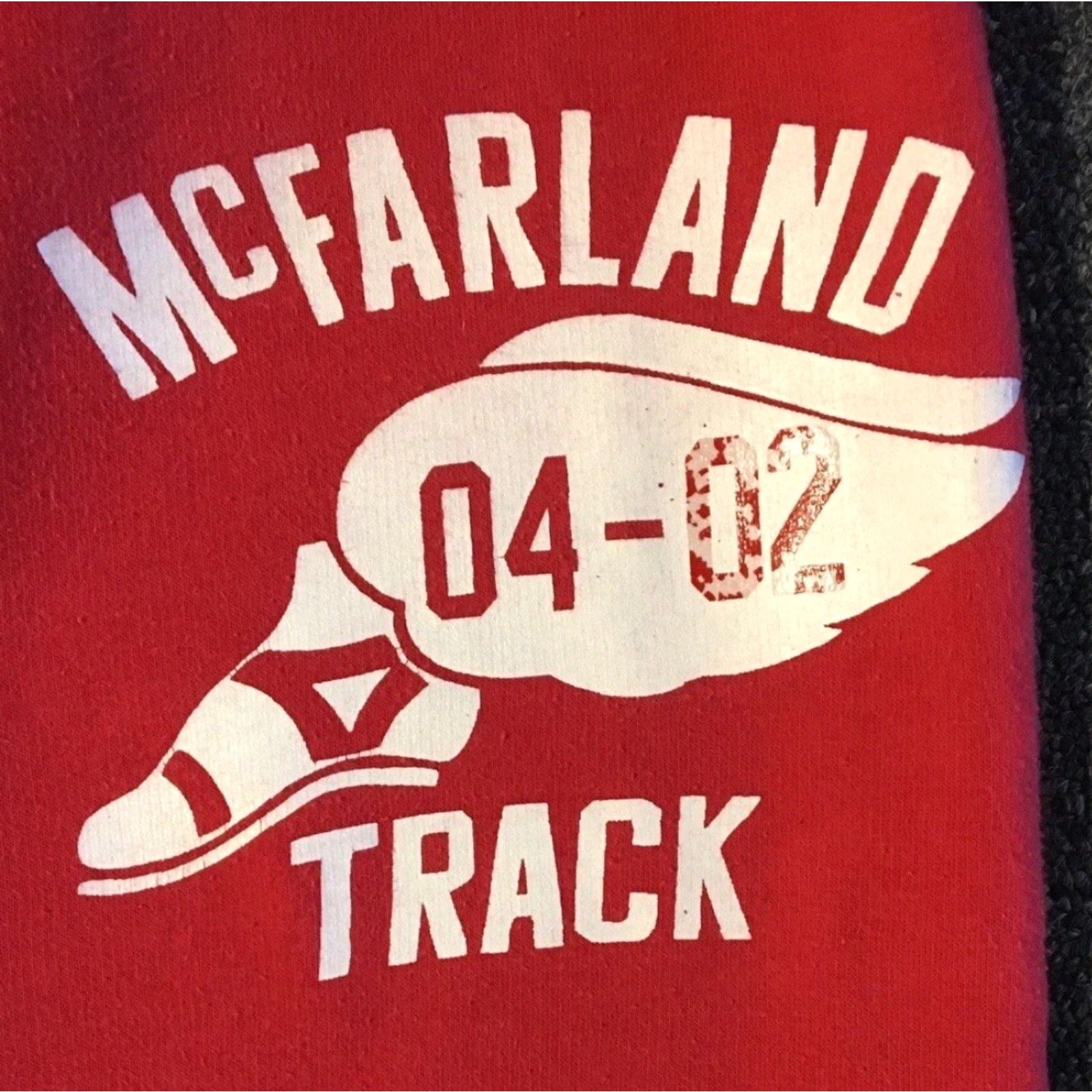 Vintage VINTAGE 90s McFarland High School Track Faded Sweatpants M Movie Winged Foot Grunge Size US 31 - 2 Thumbnail