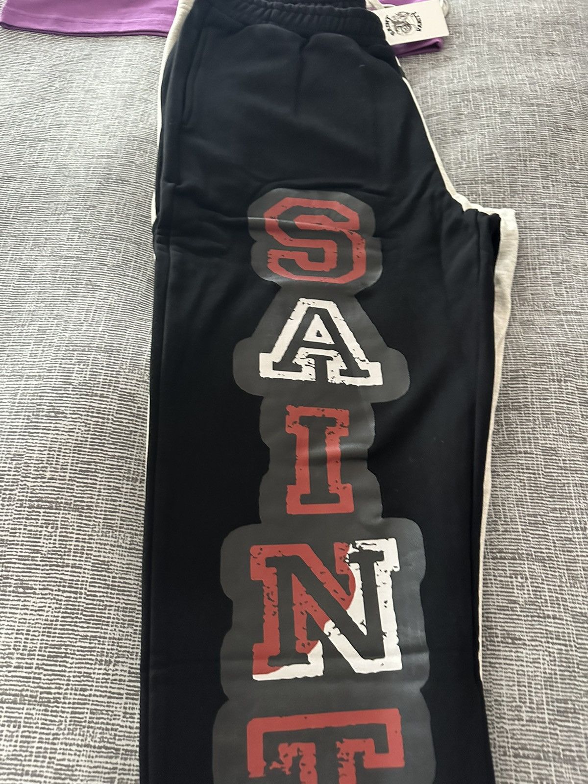 Saint Vanity Saint Vanity, Bred Varsity Sweatpants XL Size US 36 / EU 52 - 10 Thumbnail