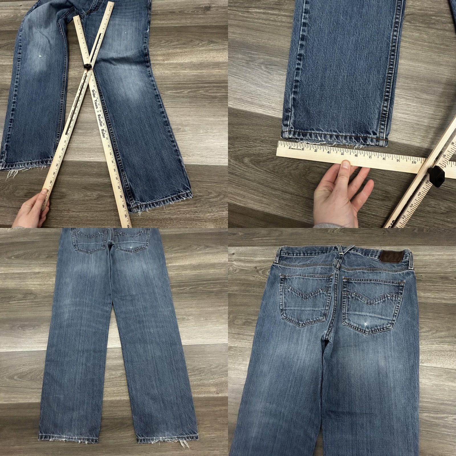 Harley Davidson Harley-Davidson Jeans Mens 36x31 Blue Relaxed Straight Denim Distressed Pockets Logo 5-pocket Denim Casual Mens Jeans Size US 36 / EU 52 - 8 Thumbnail