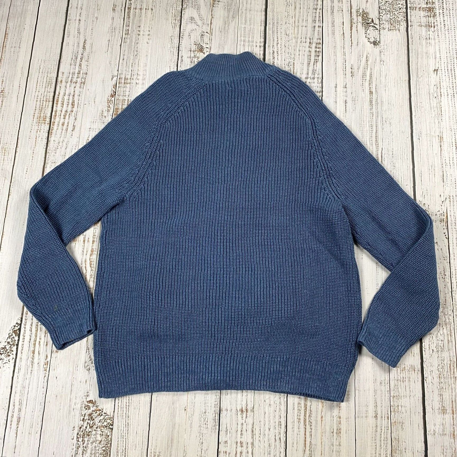 Vintage VINTAGE L.L. BEAN MEN'S CARDIGAN Sweater Full Zip Cotton Blue XL Casual Knit Size US XL / EU 56 / 4 - 5 Thumbnail