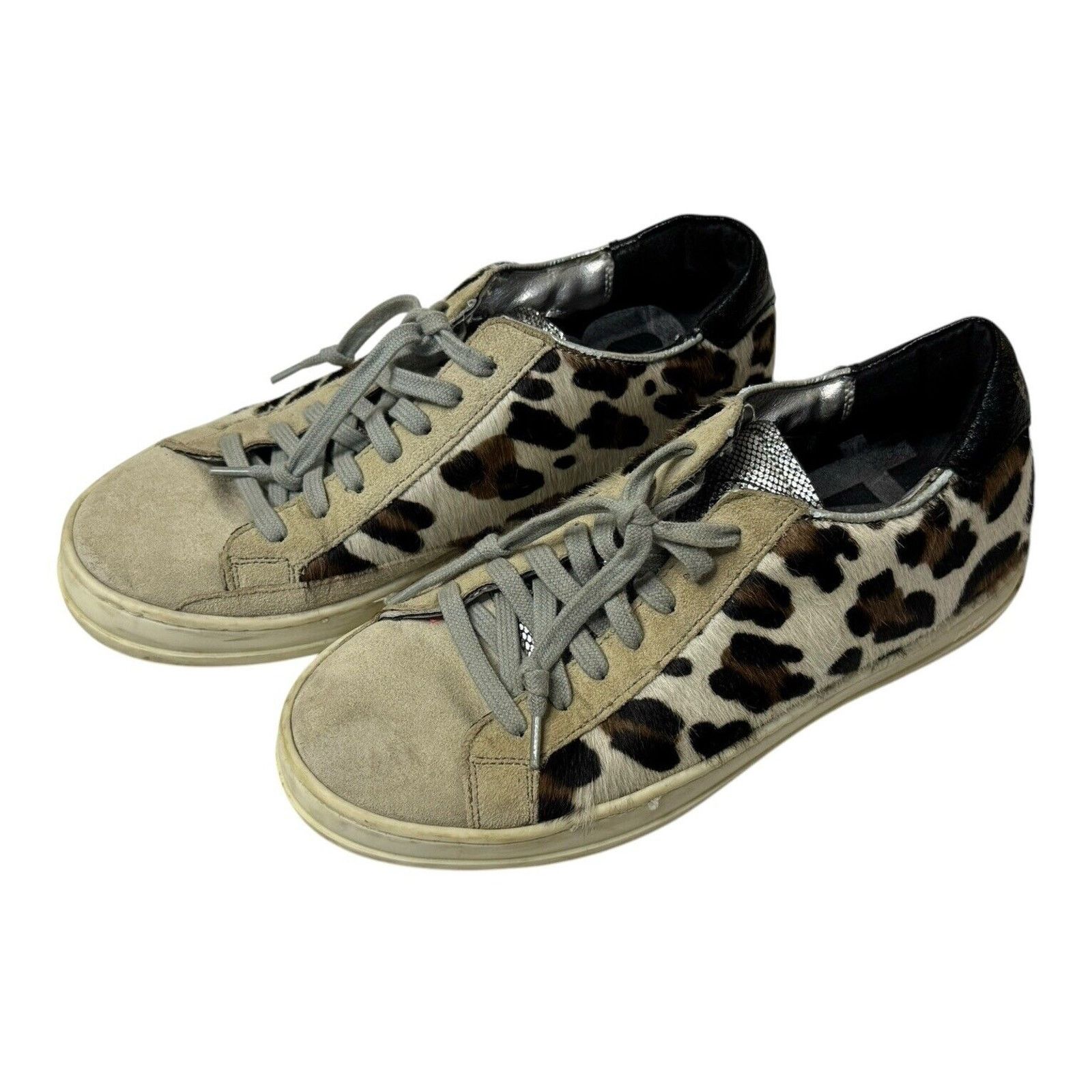 P448 P448 John Cow Genuine Calf Hair Sneakers Leopard Surf Shoes Size US 5.5 / IT 35.5 - 3 Thumbnail