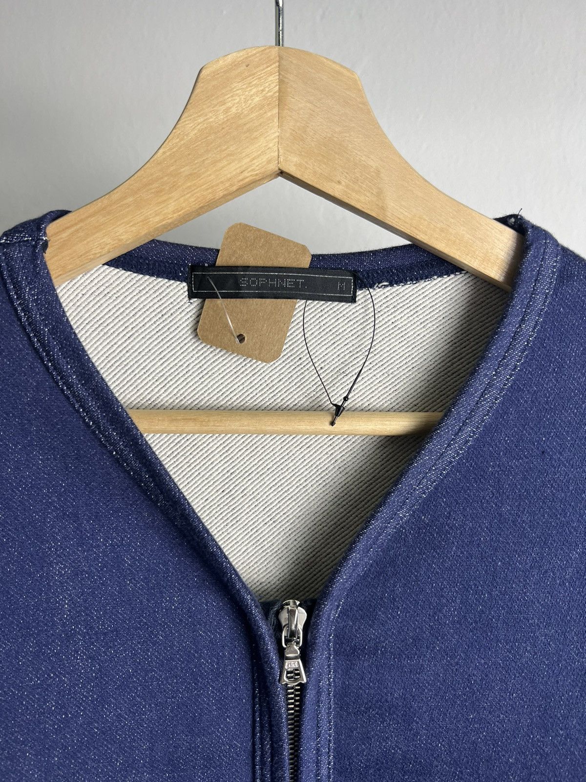 Japanese Brand × Sophnet. × uniform experiment Vintage 2000s Sophnet Indigo Blue Zipper Jackets Size US M / EU 48-50 / 2 - 2 Thumbnail