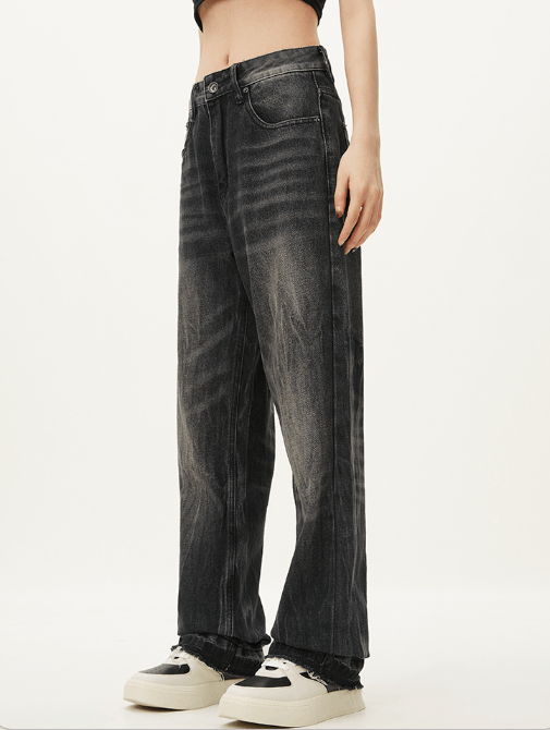 Japanese Brand × Jean American wide-leg loose cleanfit retro casual jeans Size US 32 / EU 48 - 4 Thumbnail