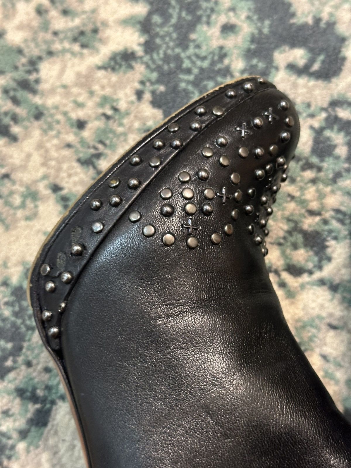 Alaia ALAÏA Leather Zipper Studded Accent Boots Size US 8.5 / IT 38.5 - 13 Thumbnail