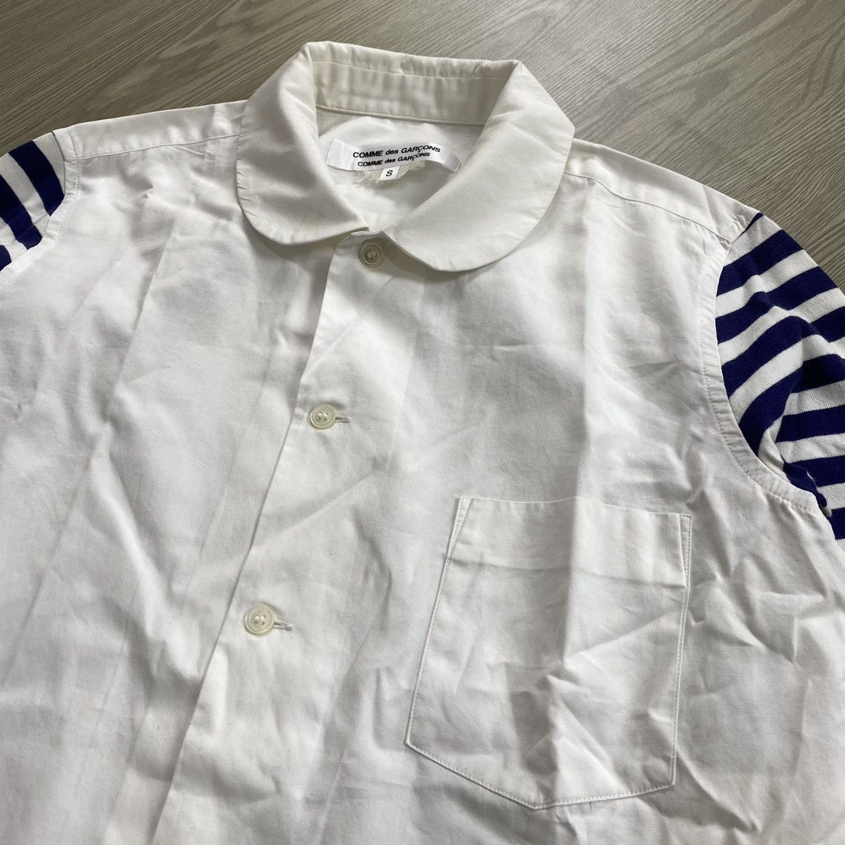 Comme des Garcons × Comme des Garcons Homme × Comme des Garcons Homme Deux 2000s Comme des Garcons Striped Long Sleeve Shirt Size US S / EU 44-46 / 1 - 4 Thumbnail