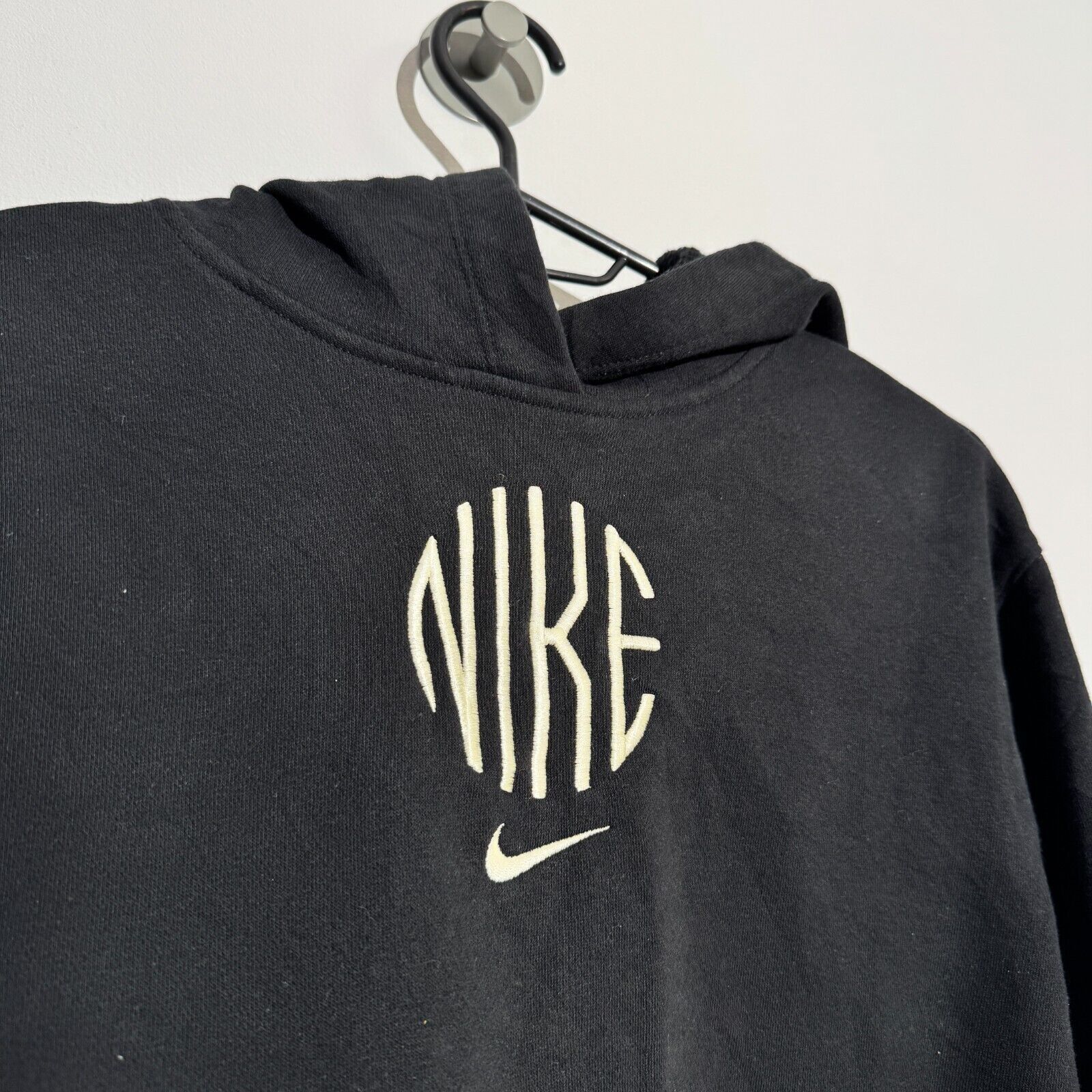 Nike Vintage Nike Women's XXS Black Cotton Hoodie 90s Running Size US M / EU 48-50 / 2 - 5 Thumbnail