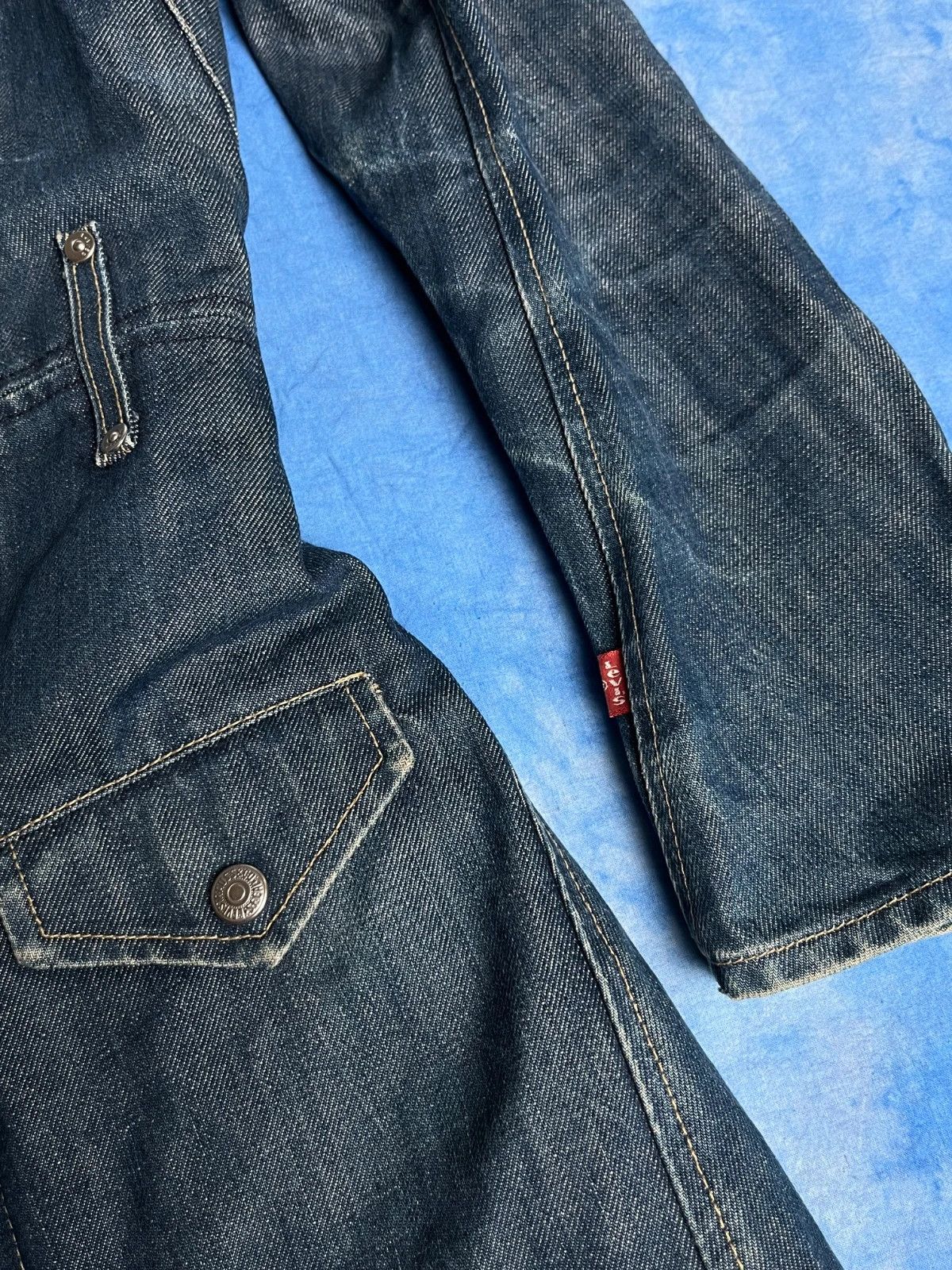 Levi's Vintage Clothing Vintage 00s Levi's Engineered Jeans Girls Denim Coat y2k Size S / US 4 / IT 40 - 5 Thumbnail
