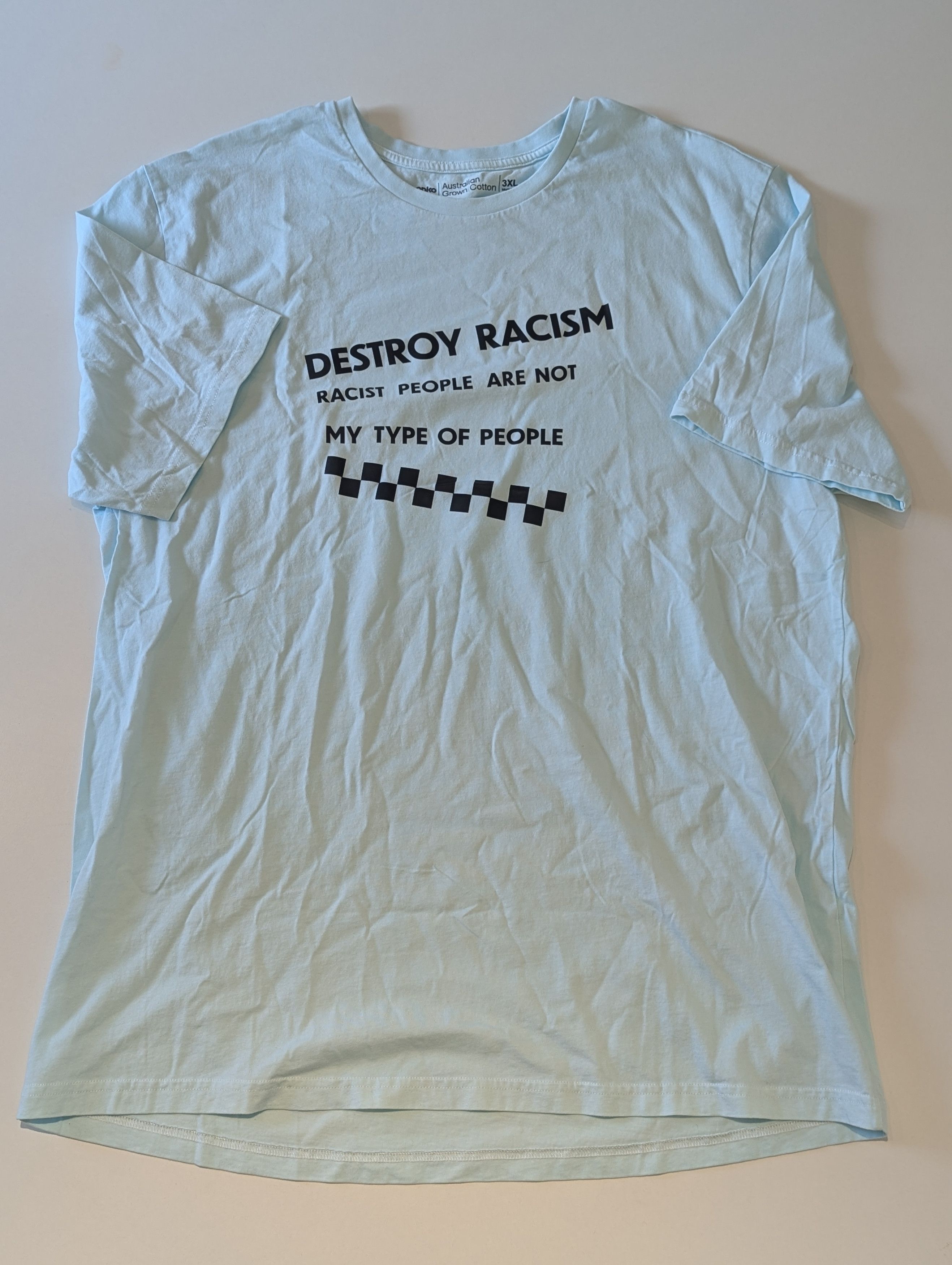 RVCA RVCA Destroy Racism T-Shirt Size US XXL / EU 58 / 5 - 3 Thumbnail