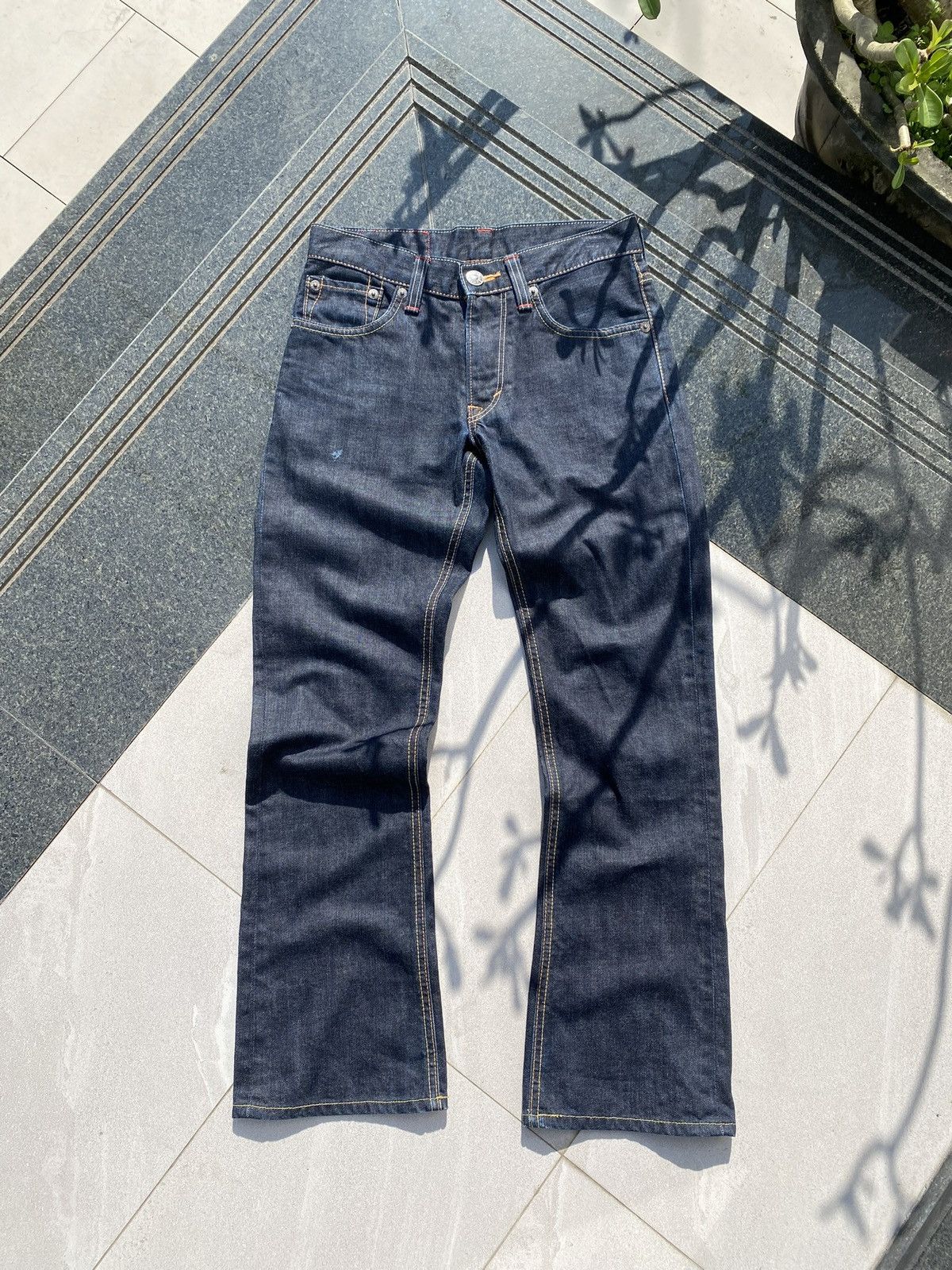 Edwin × Vintage 90’s EDWIN RARE POCKET LOGO RETRO JAPANESE Y2K BRAND DENIM Size US 32 / EU 48 - 3 Thumbnail