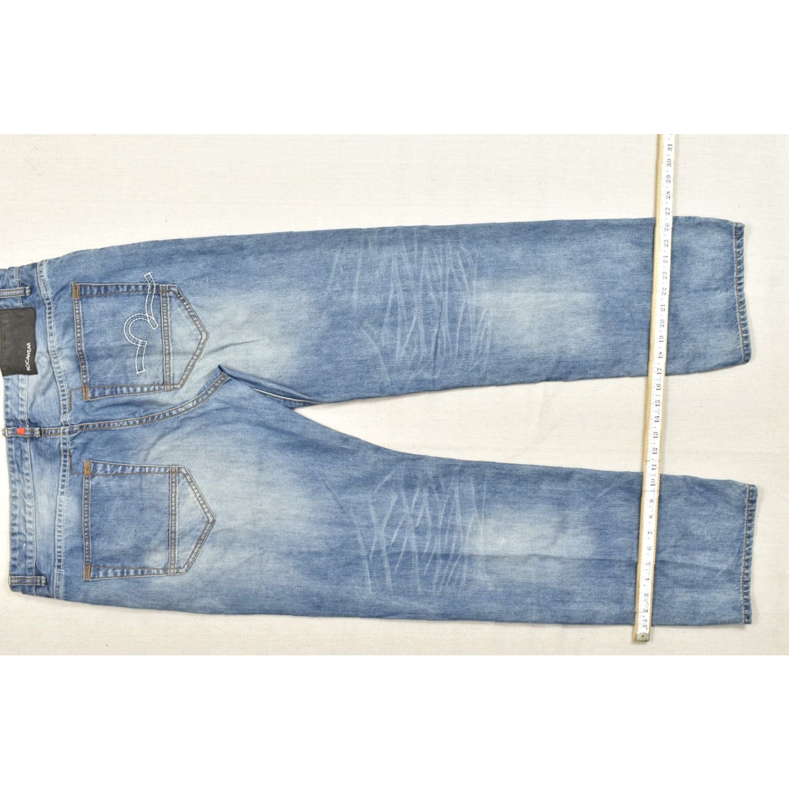 Rocawear Rocawear Men's Jeans Distressed 5-Pocket Denim Blue Straight W38 L33 Hip Hop Y2K Size US 38 / EU 54 - 6 Thumbnail