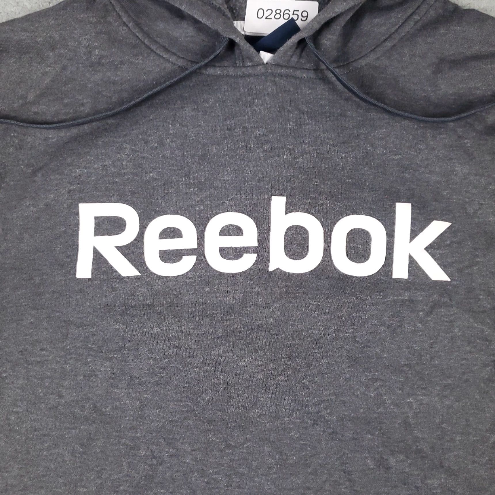 Reebok Reebok Hoodie Mens XL Gray Casual Pullover Fleece Sweatshirt Classic Sports Size US XL / EU 56 / 4 - 2 Thumbnail