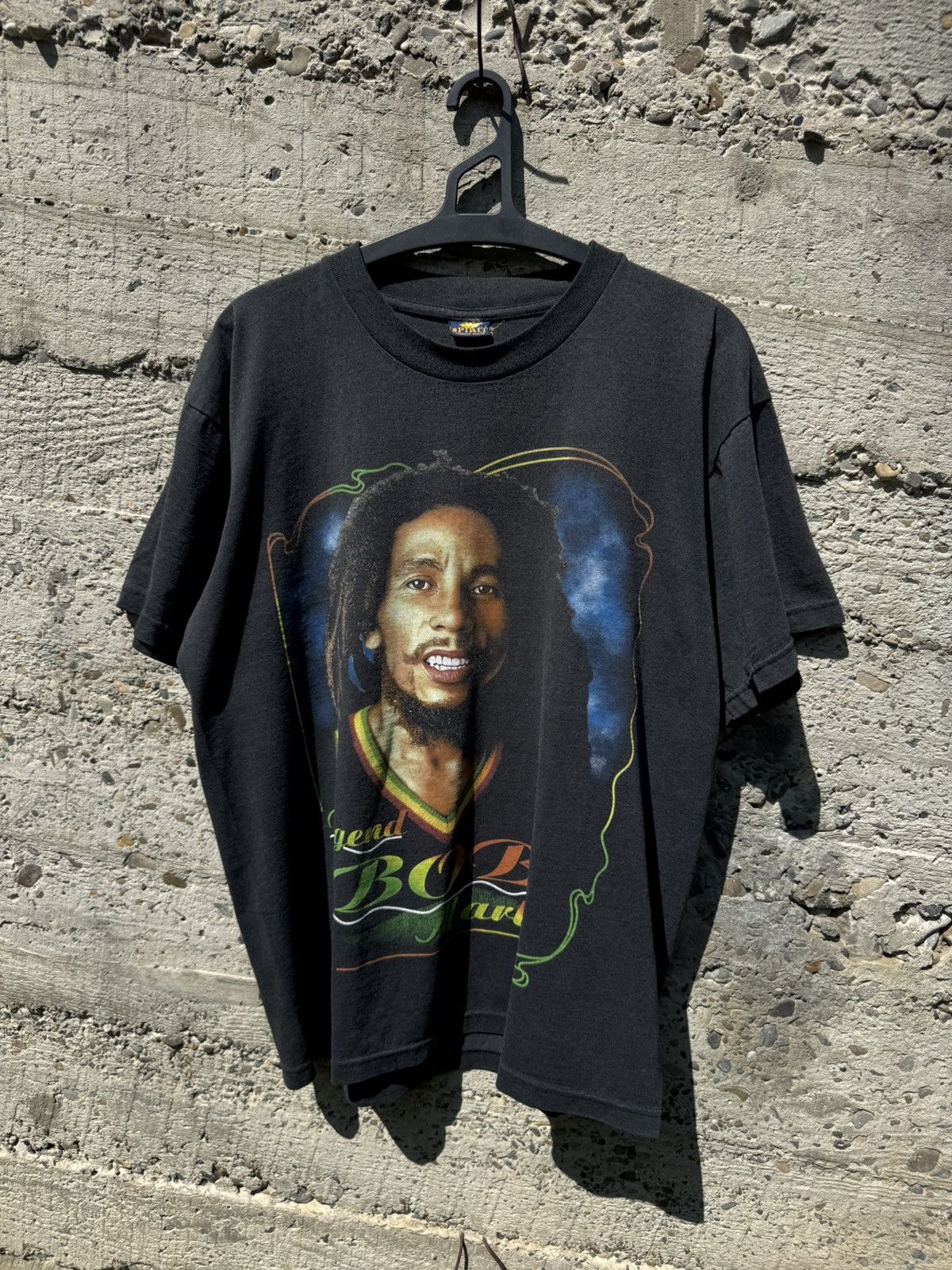 Vintage Vintage 90s Bob Marley Double Sided Tee Size US XL / EU 56 / 4 - 1 Thumbnail