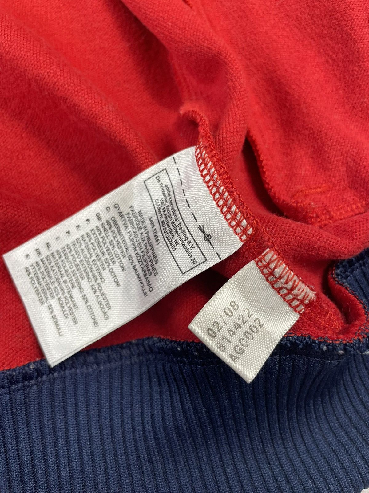 Adidas × Vintage Vintage Y2K Navy Red Adidas Zip Up Size US S / EU 44-46 / 1 - 6 Thumbnail