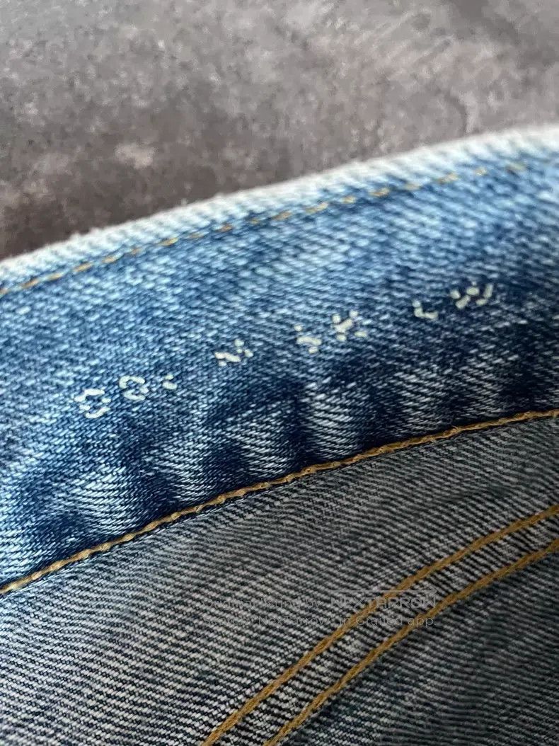 Saint Laurent Paris Saint Laurent Paris Blue Washed Cat Scratch Ripped Patch D Size US 30 / EU 46 - 7 Thumbnail
