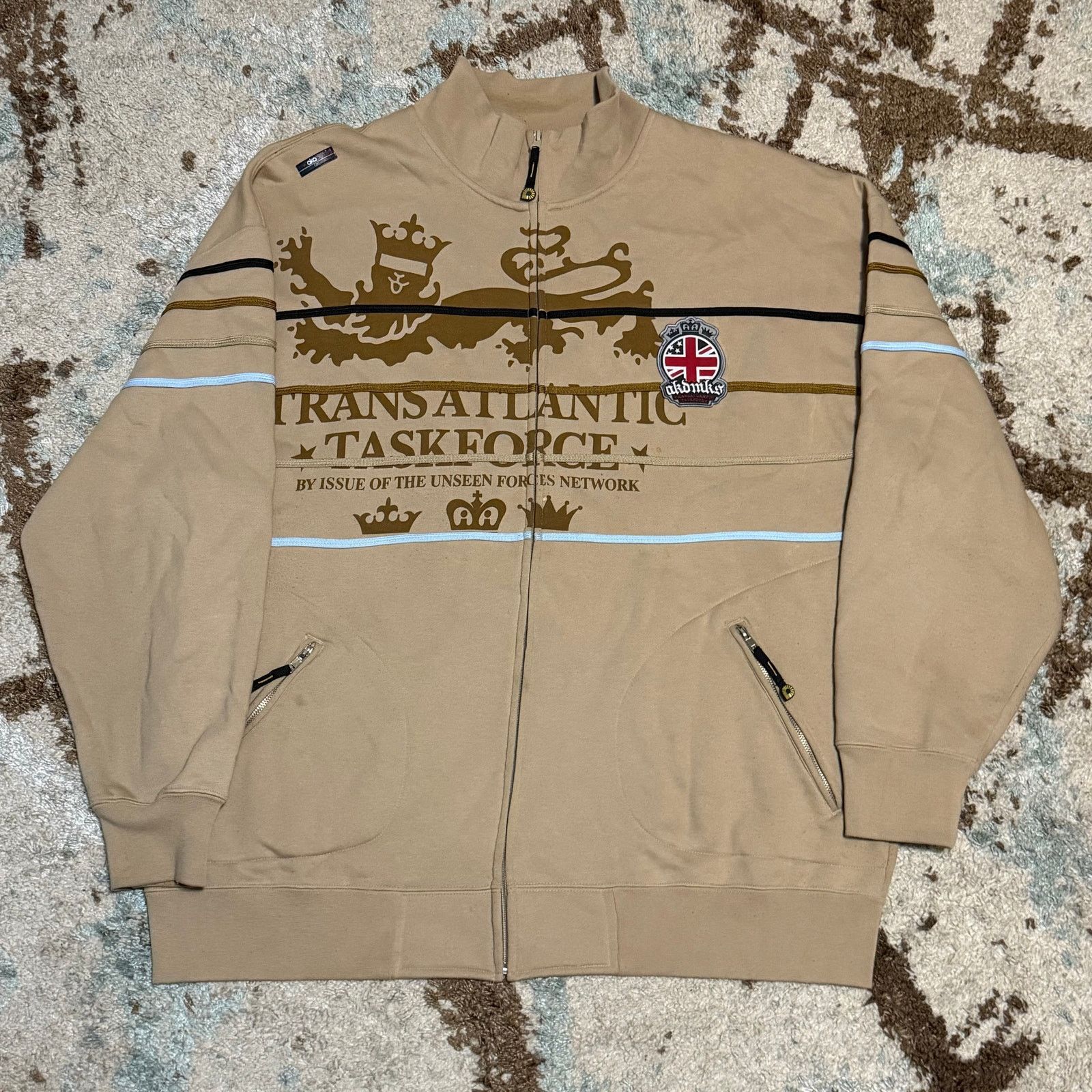 Akademiks Vintage Akademiks Unseen Forces Full Zip Track Jacket 2XL Size US XXL / EU 58 / 5 - 1 Thumbnail