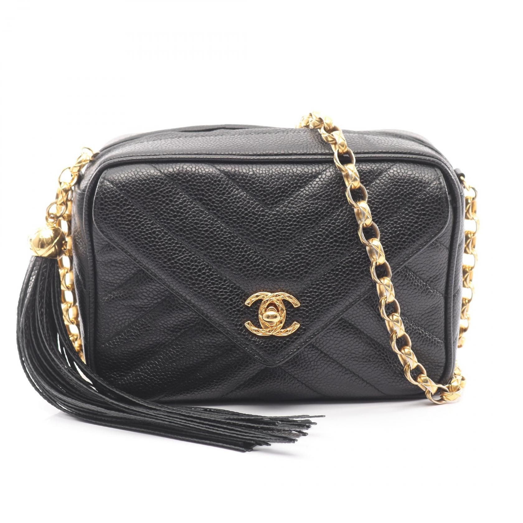 Chanel Chanel CHANEL V Stitch Chevron Grained Calfskin Shoulder Bag Leather Shoulder Bag DUTY FREE for USA Size ONE SIZE - 1 Thumbnail