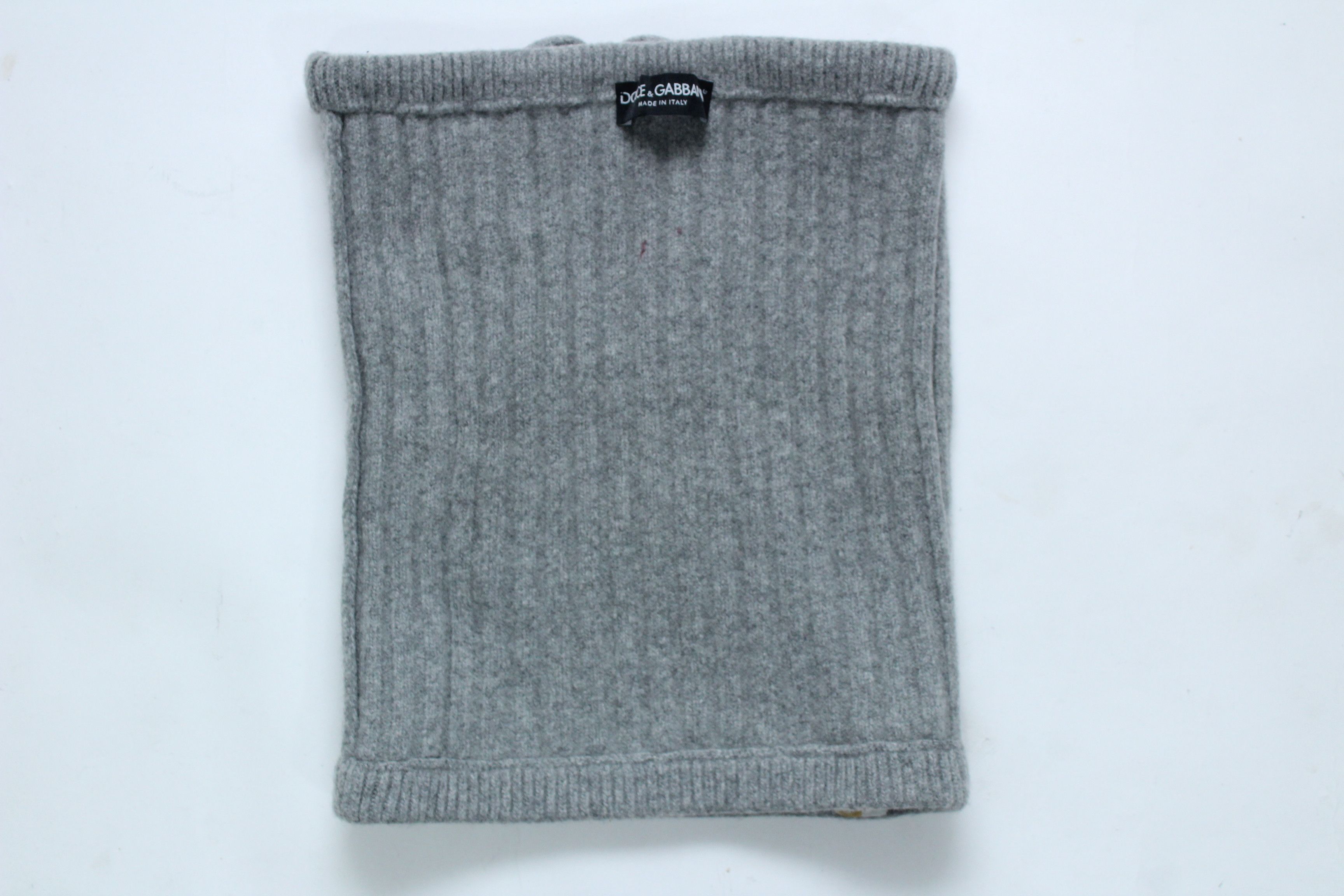 Dolce & Gabbana Dolce & Gabbana Ski Italia Patch Neck Warmer Snood Grey Size ONE SIZE - 8 Thumbnail