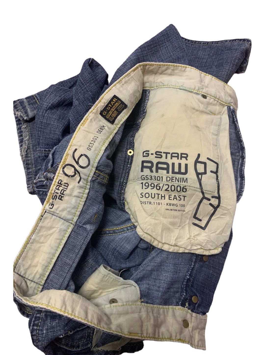 G-Star GSTAR RAW 96 DOUBLE KNEE DENIM Size US 32 / EU 48 - 11 Thumbnail